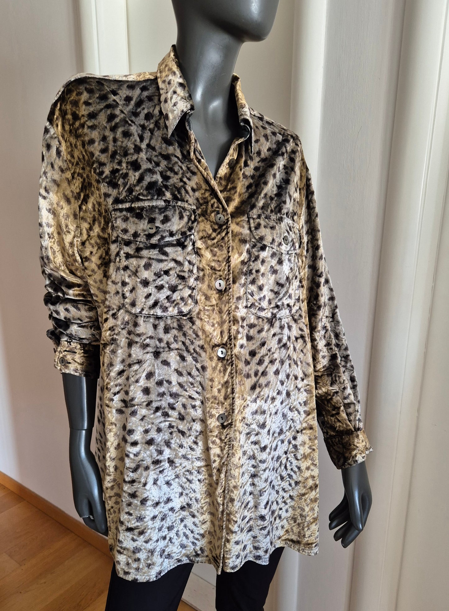 OTTO KERN dizajnerska pliš košulja/overshirt/jakna 🐆