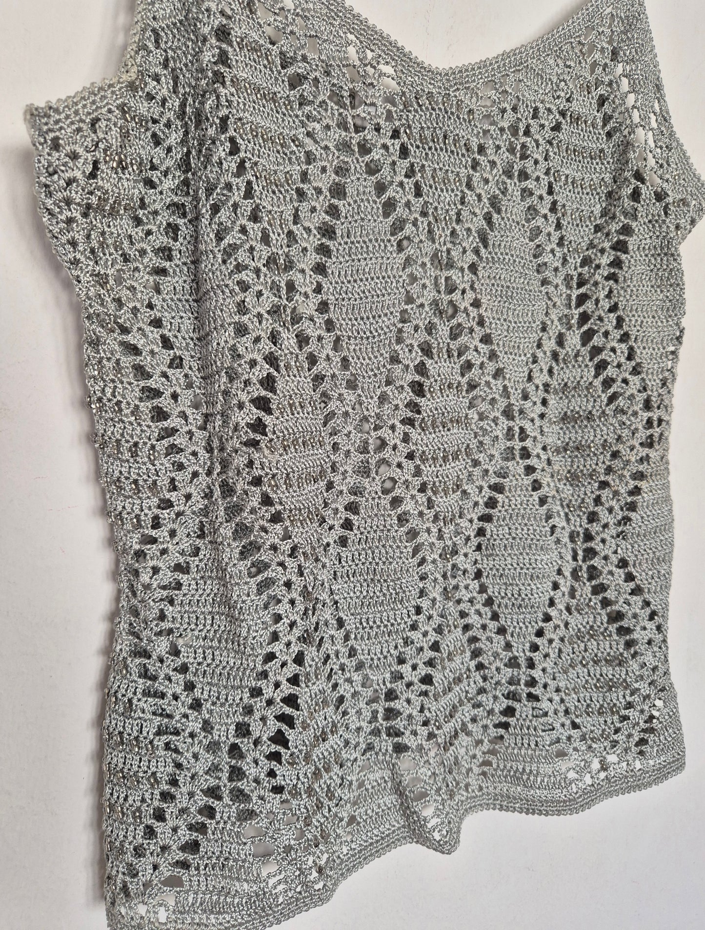 pleteni top s perlicama, viskoza, novi