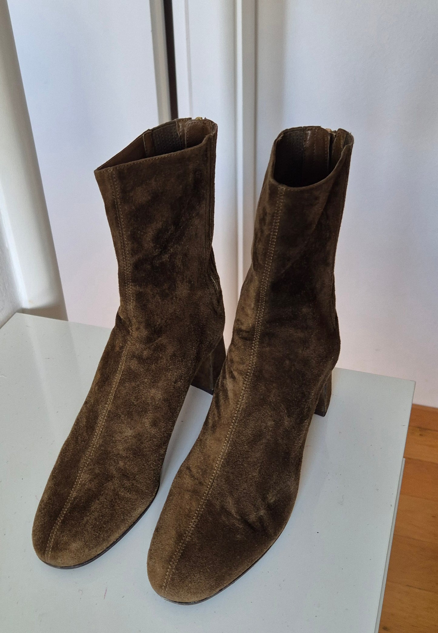 AQUAZZURA čizme, brušena koža, broj 38