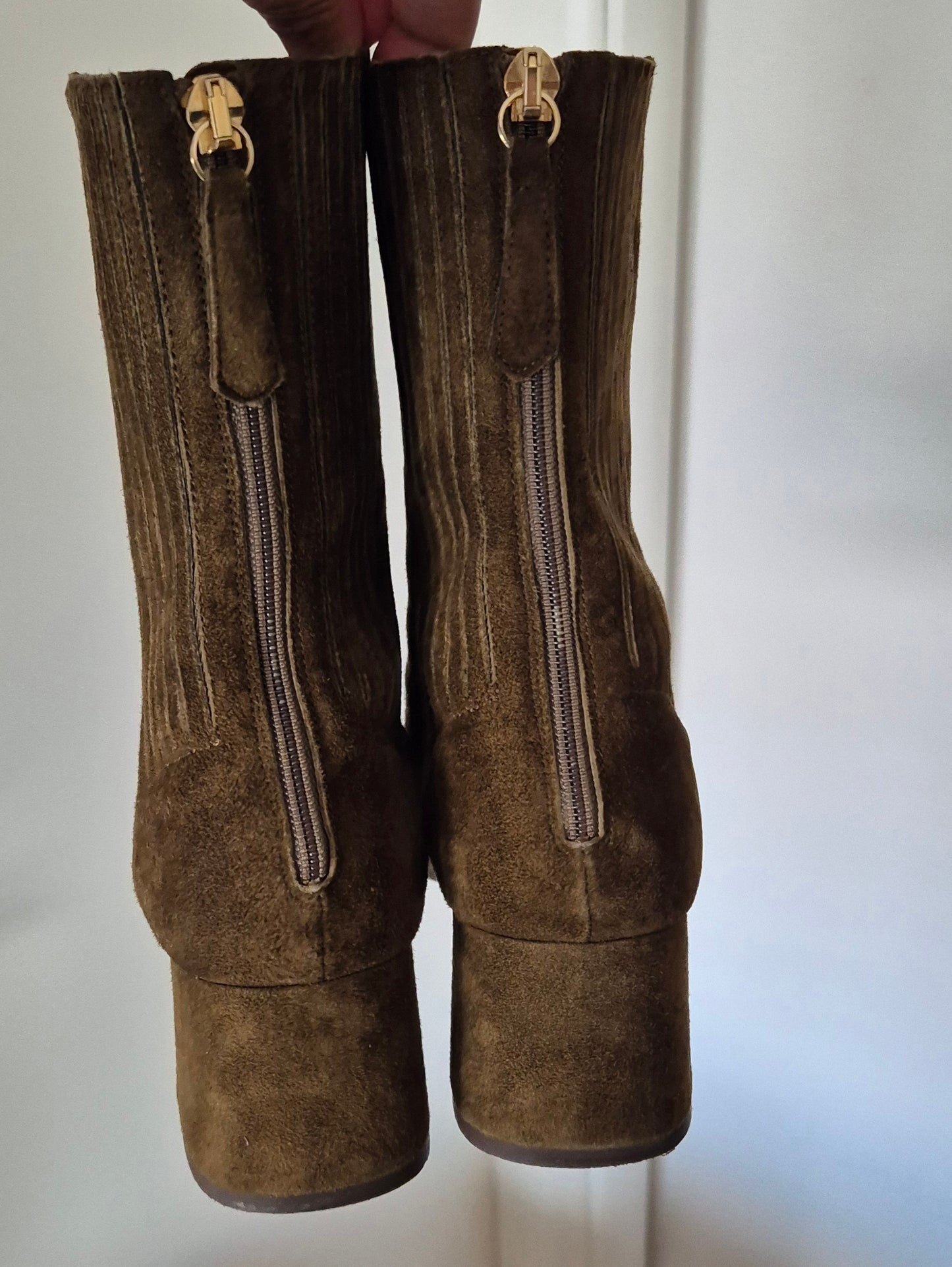 AQUAZZURA čizme, brušena koža, broj 38