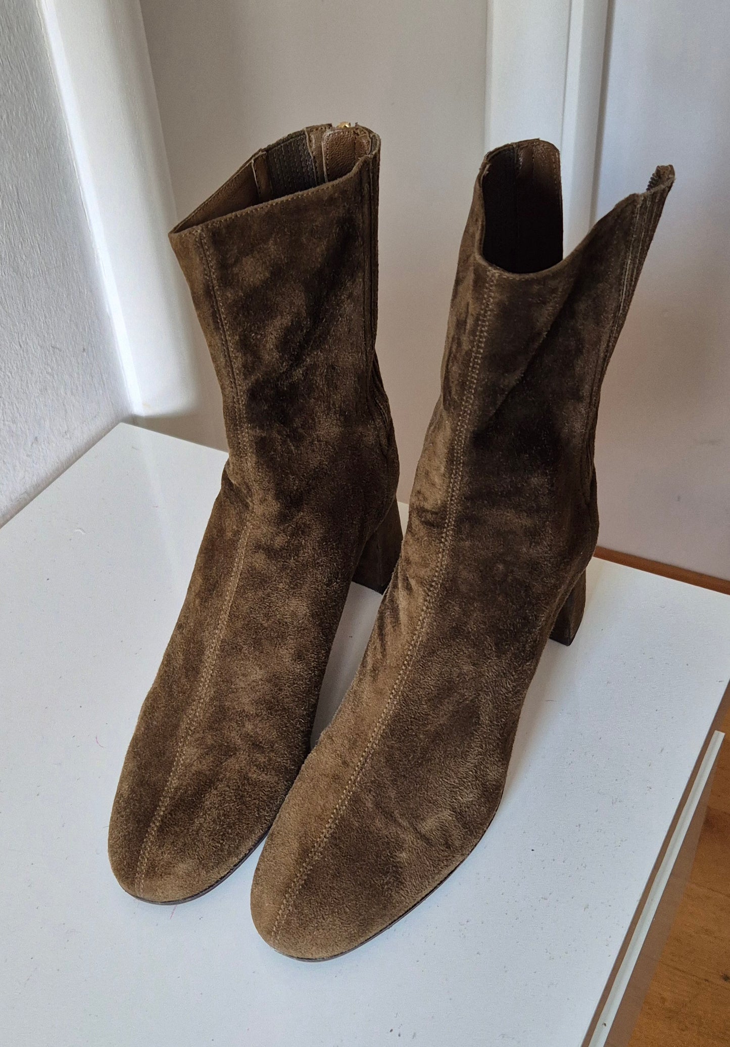 AQUAZZURA čizme, brušena koža, broj 38