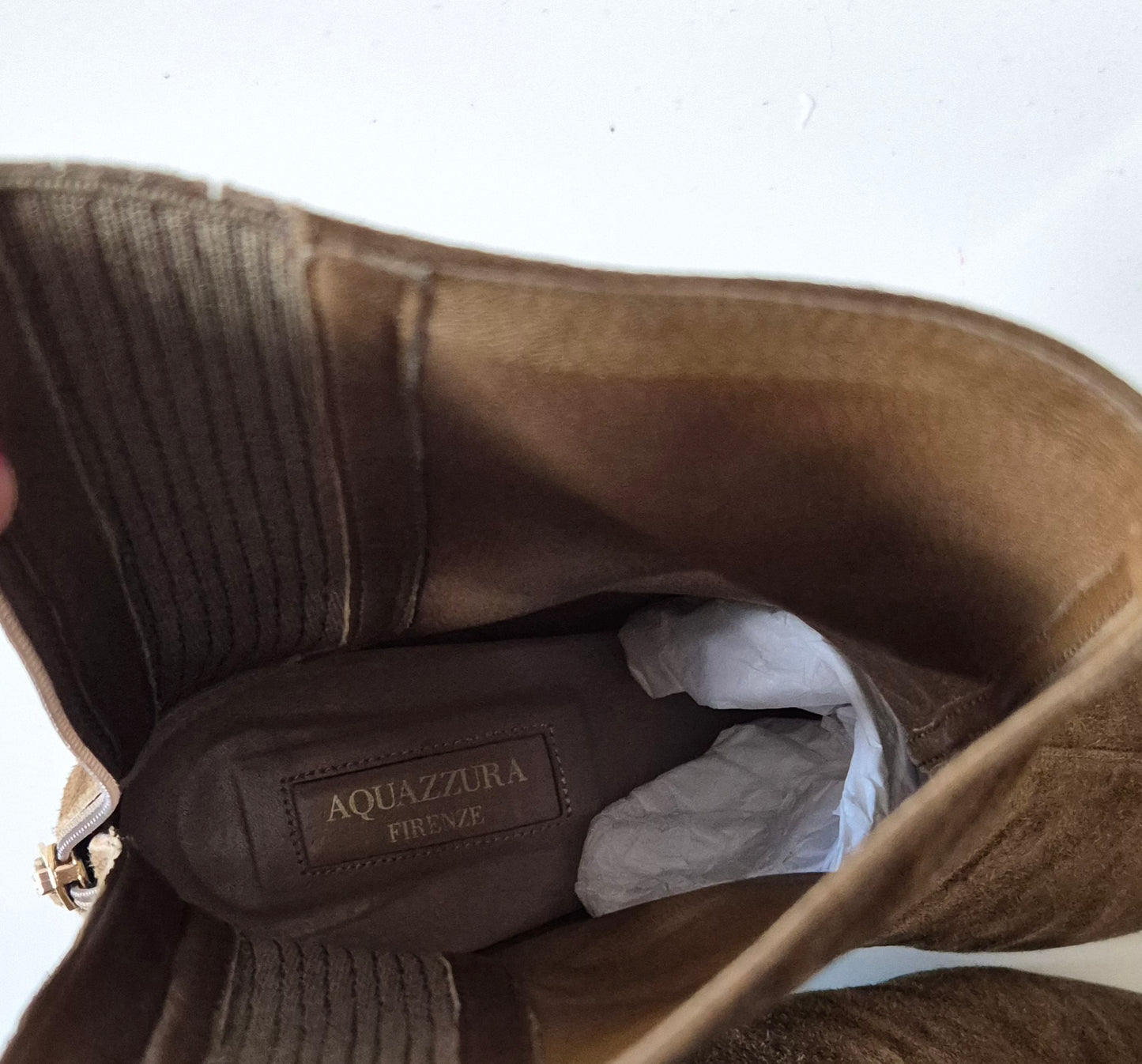 AQUAZZURA čizme, brušena koža, broj 38