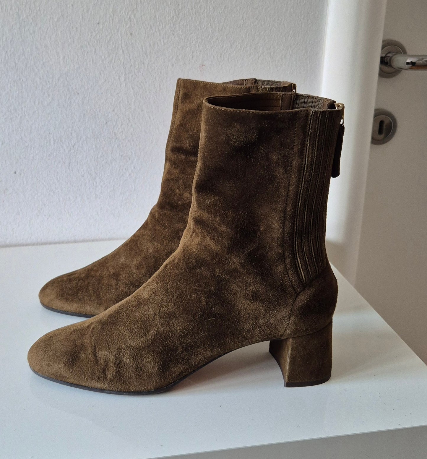 AQUAZZURA čizme, brušena koža, broj 38