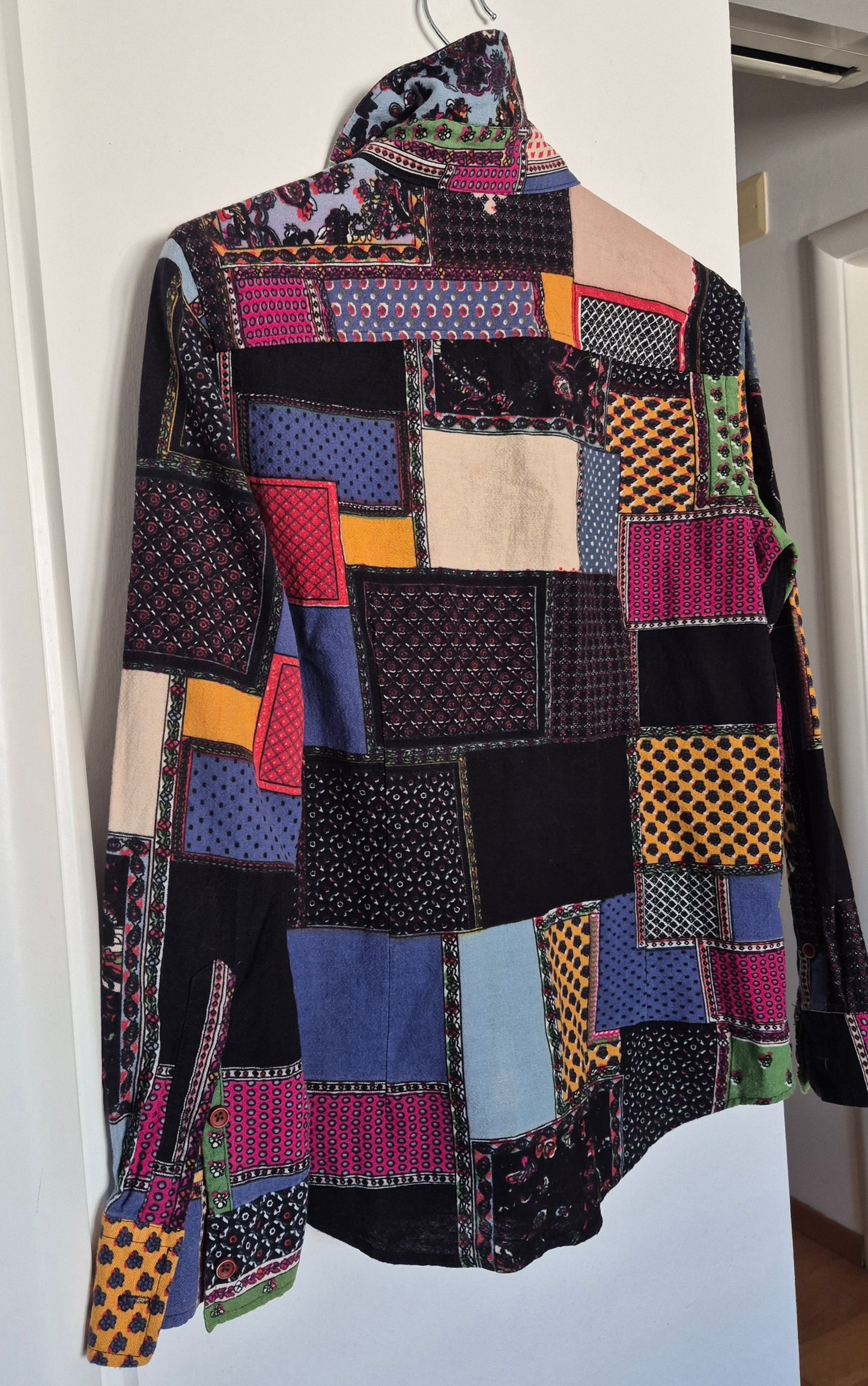 pamučna košulja patchwork uzorka, vintage, nova ✌️