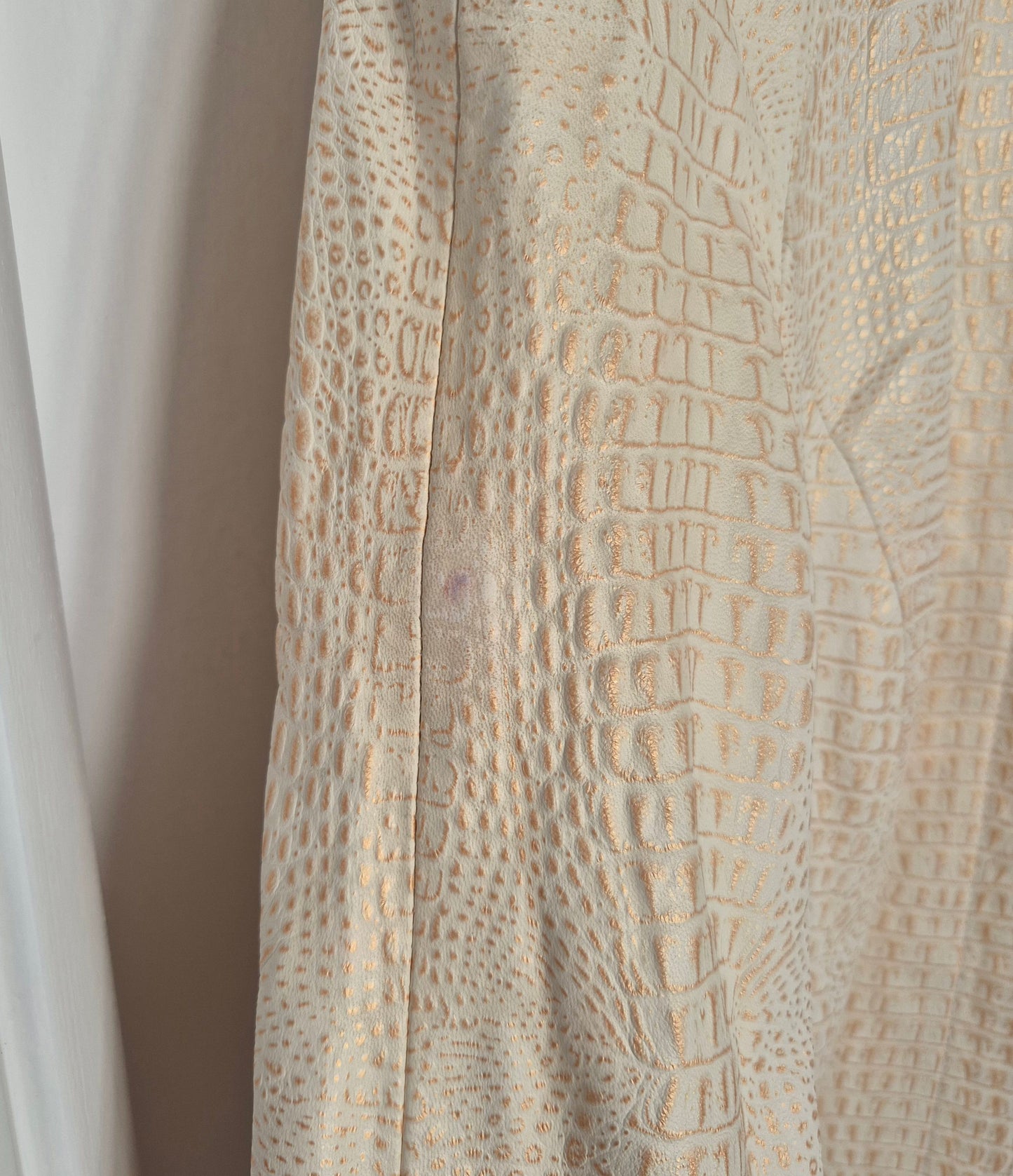 TESORI beige-zlatna jakna, koža