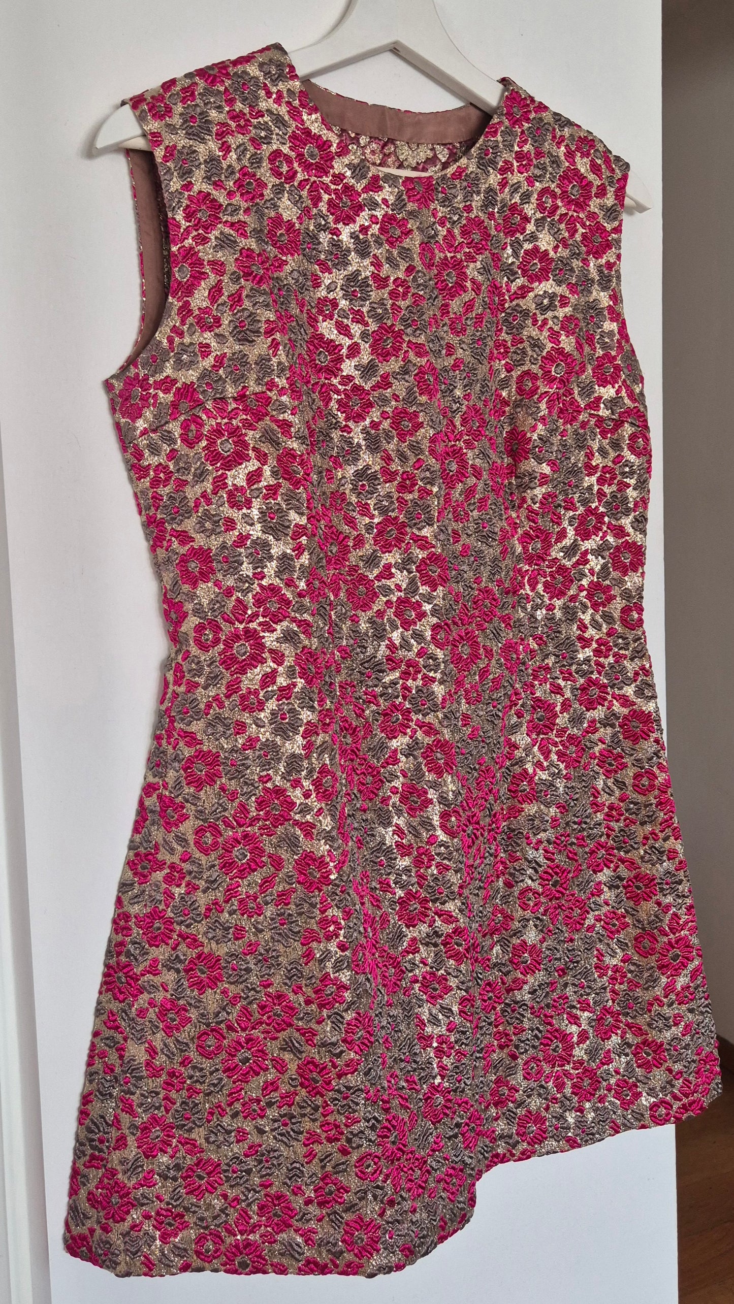 very vintage handmade haljina od predivnog žakara, nova