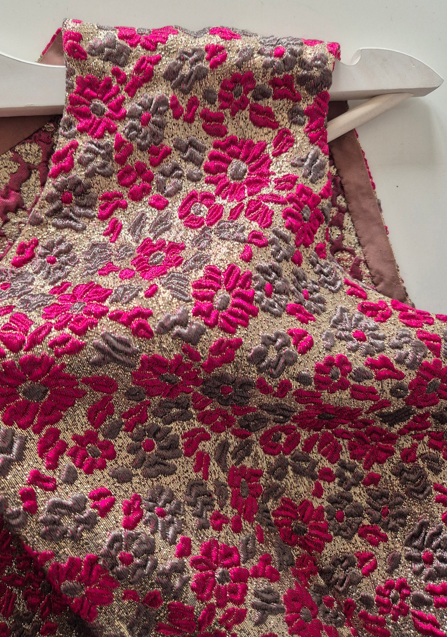 very vintage handmade haljina od predivnog žakara, nova