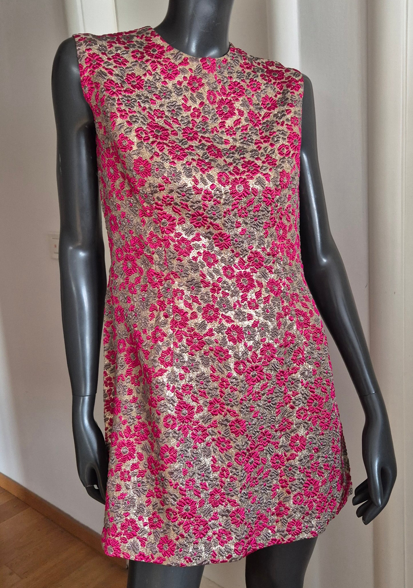 very vintage handmade haljina od predivnog žakara, nova