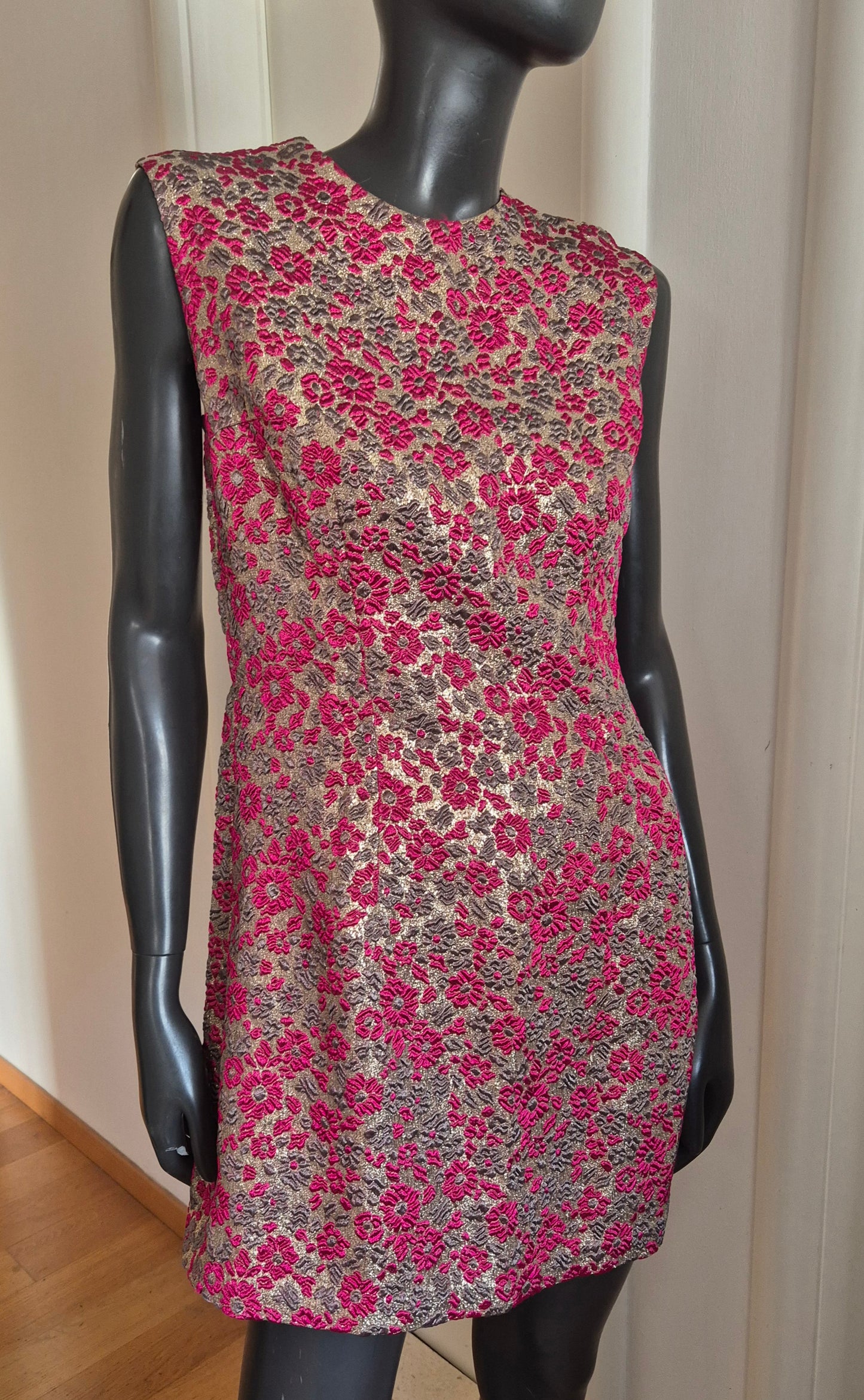 very vintage handmade haljina od predivnog žakara, nova