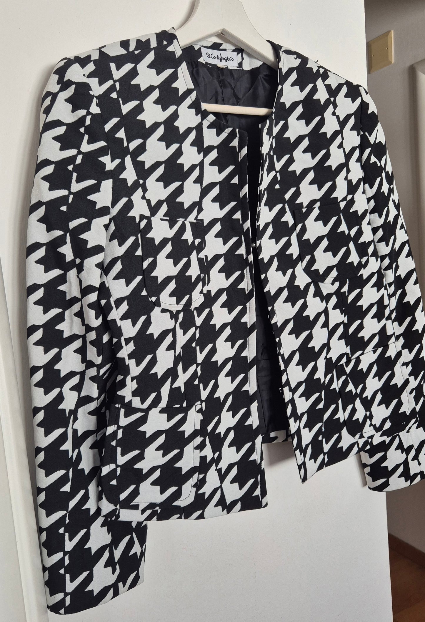 EL CORTE INGLÉS strukirana pepita jakna