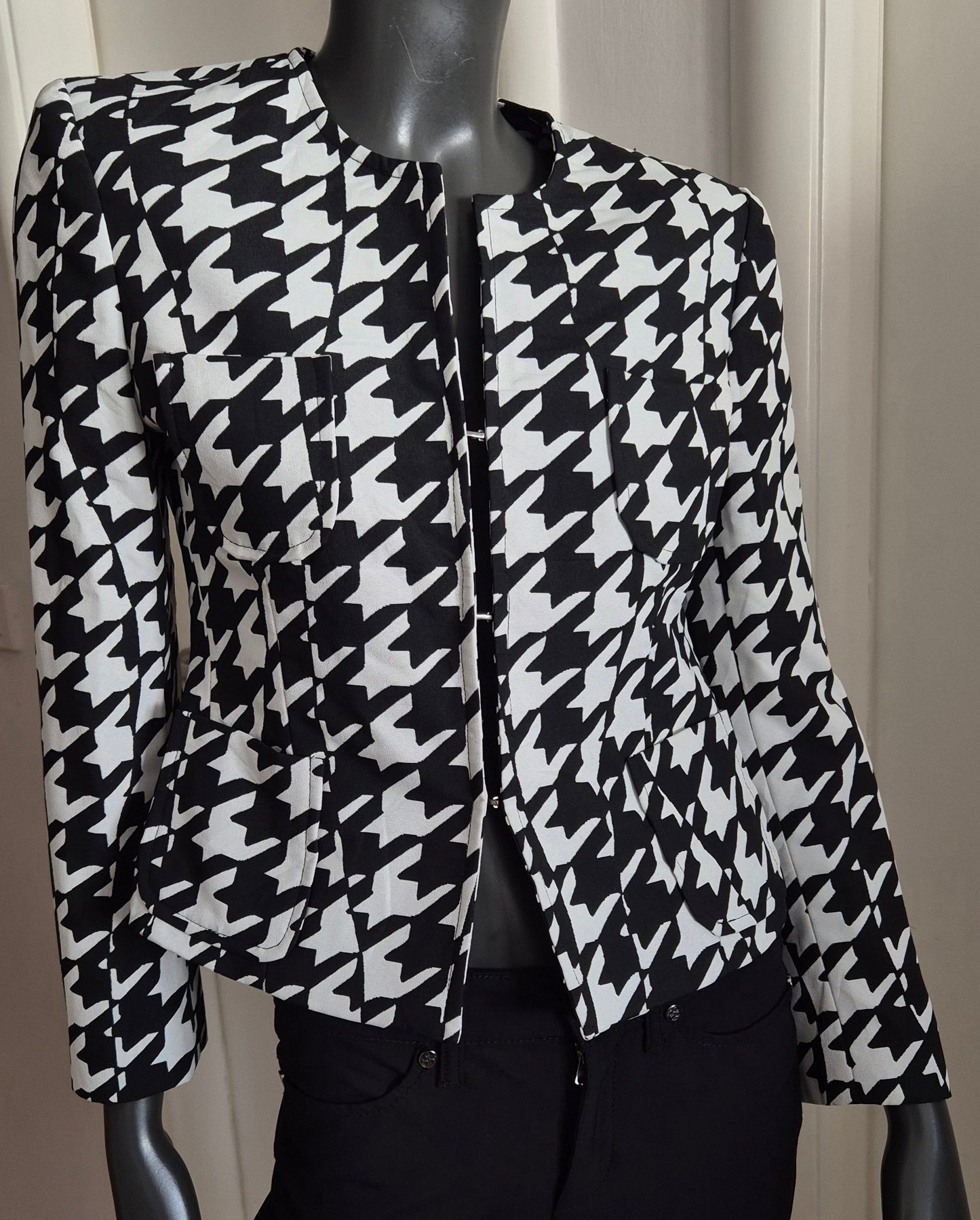 EL CORTE INGLÉS strukirana pepita jakna