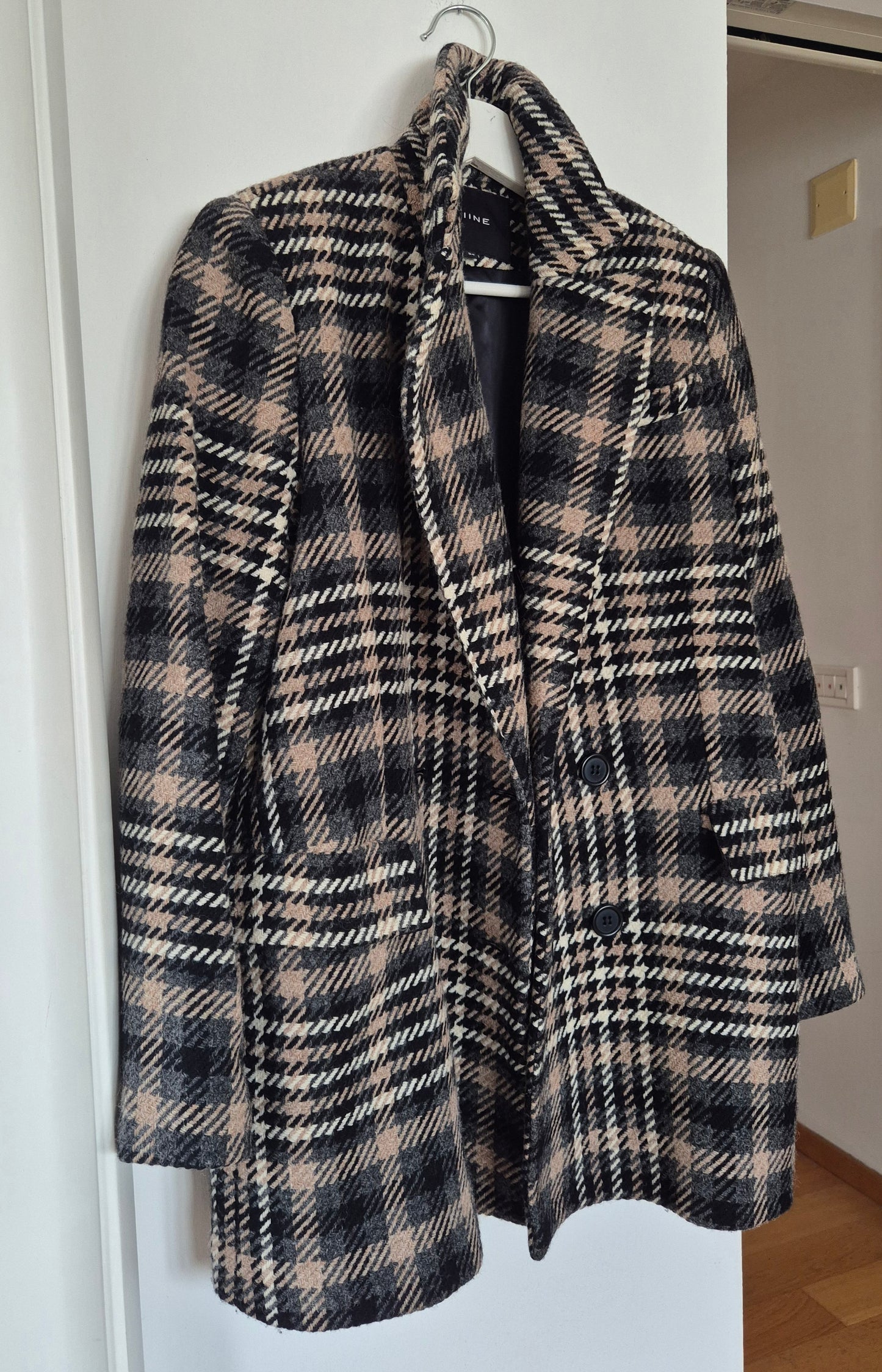 RAIINE karirani sako/kaput, 100% vuna