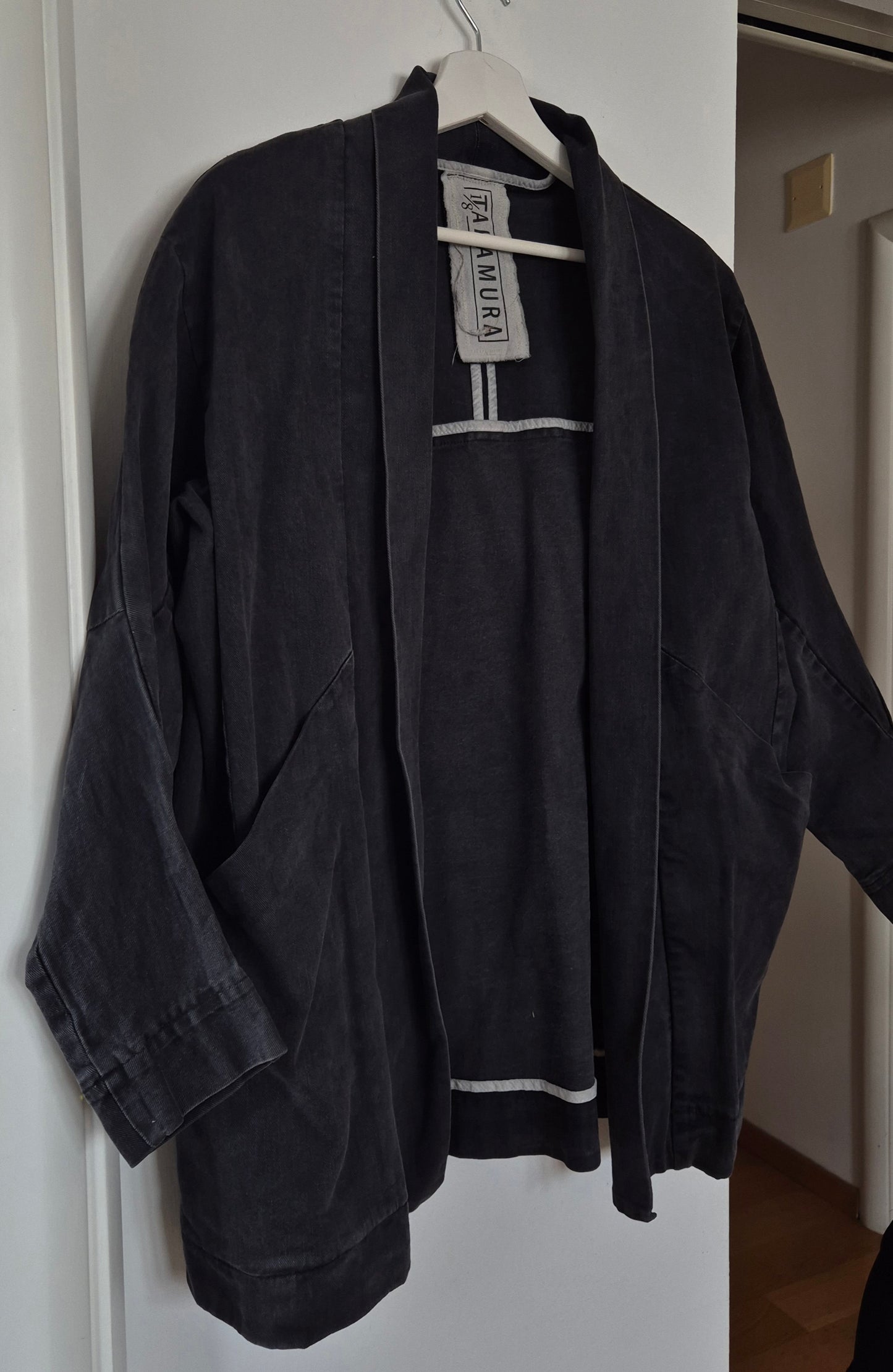 1/8 TAKAMURA meksička dizajnerska traper jakna kimono kroja, nova