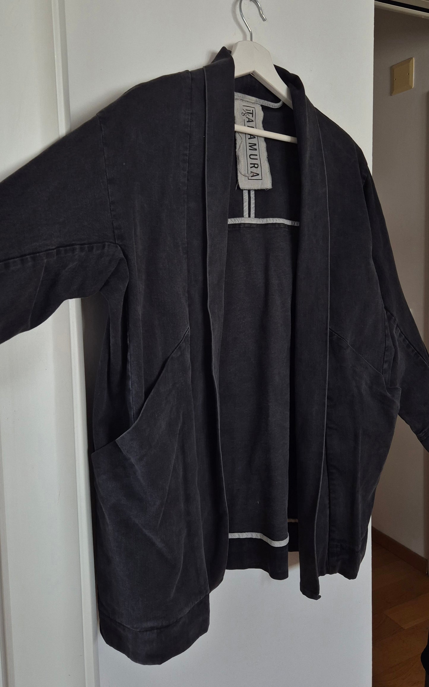 1/8 TAKAMURA meksička dizajnerska traper jakna kimono kroja, nova