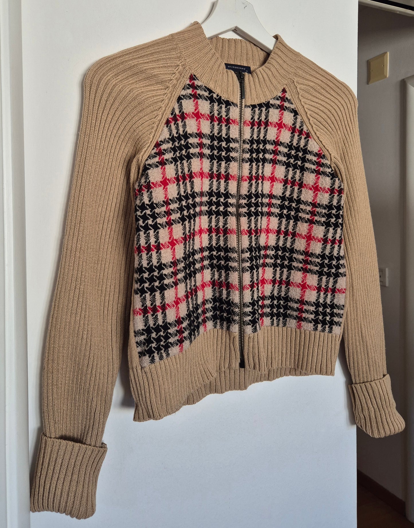 BURBERRY pleteni pulover/jakna