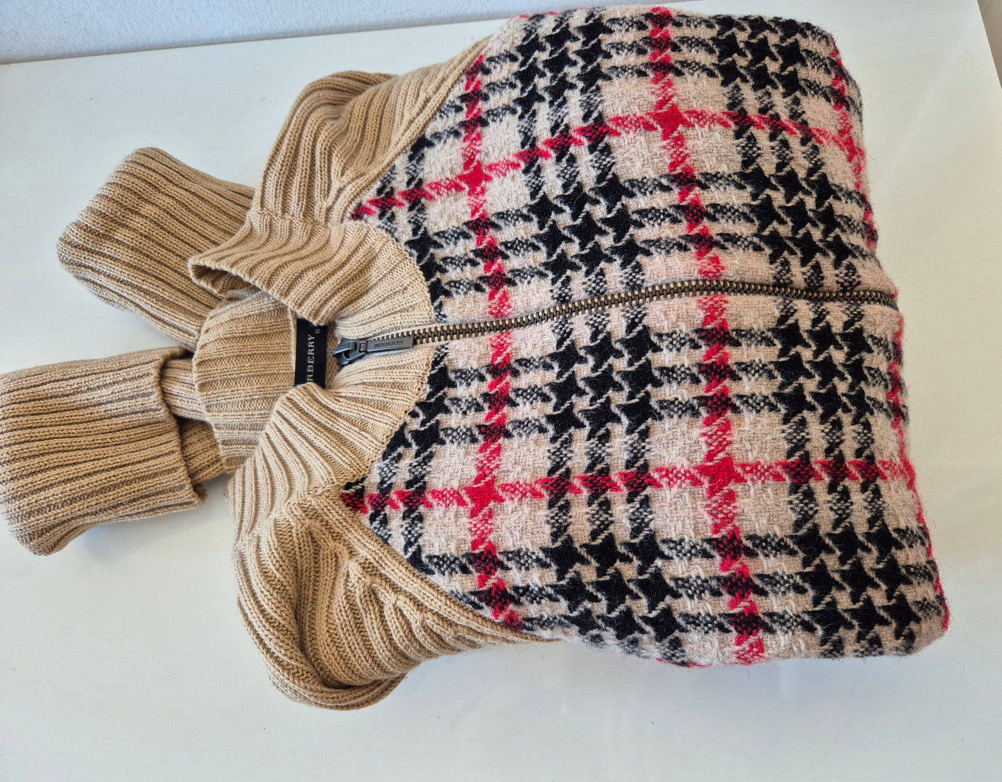 BURBERRY pleteni pulover/jakna