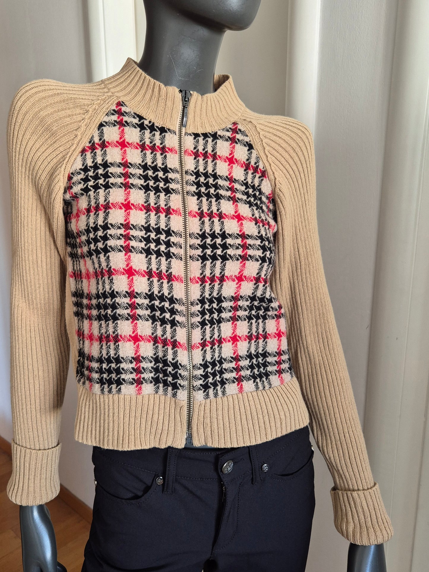 BURBERRY pleteni pulover/jakna