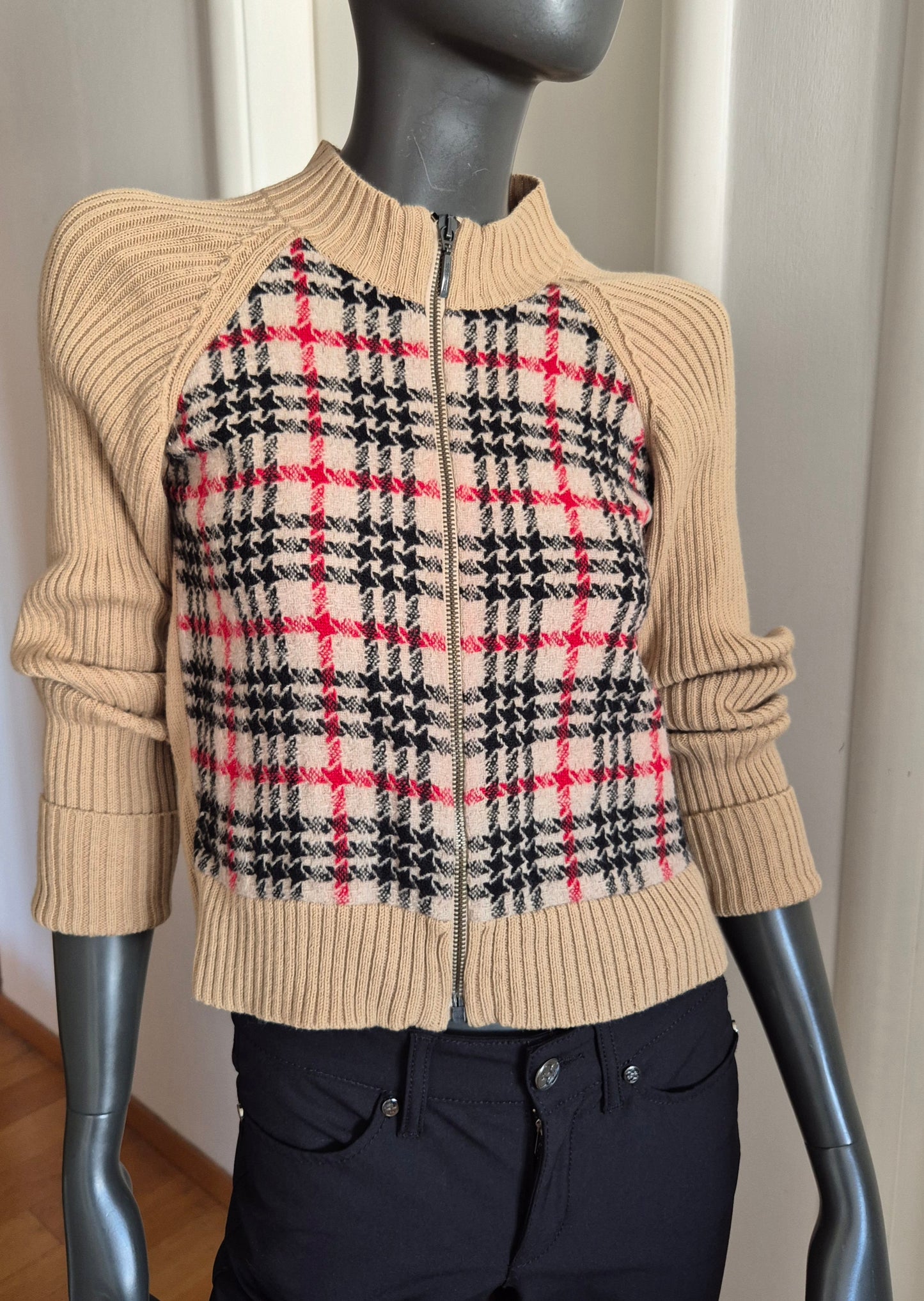 BURBERRY pleteni pulover/jakna