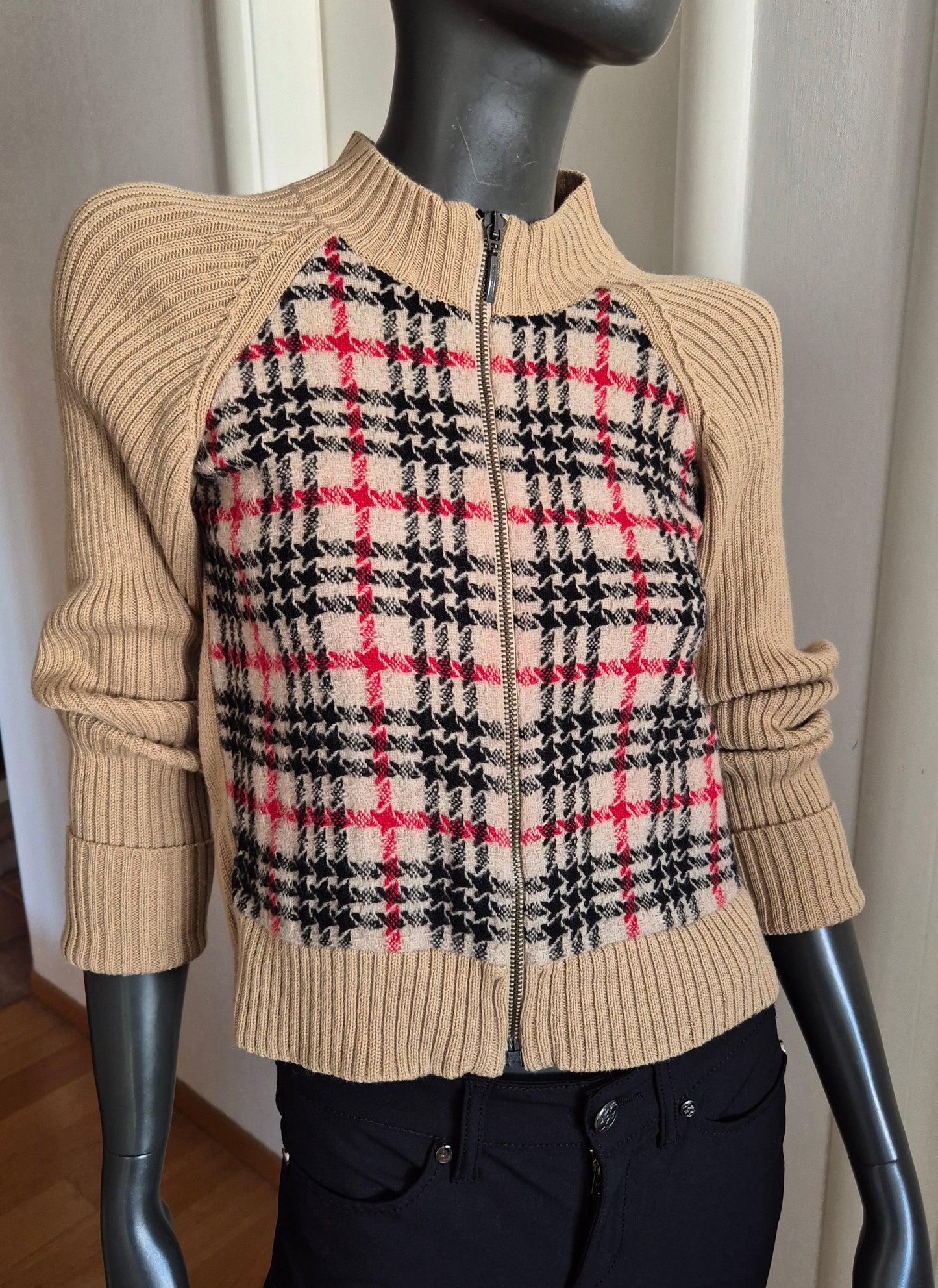 BURBERRY pleteni pulover/jakna