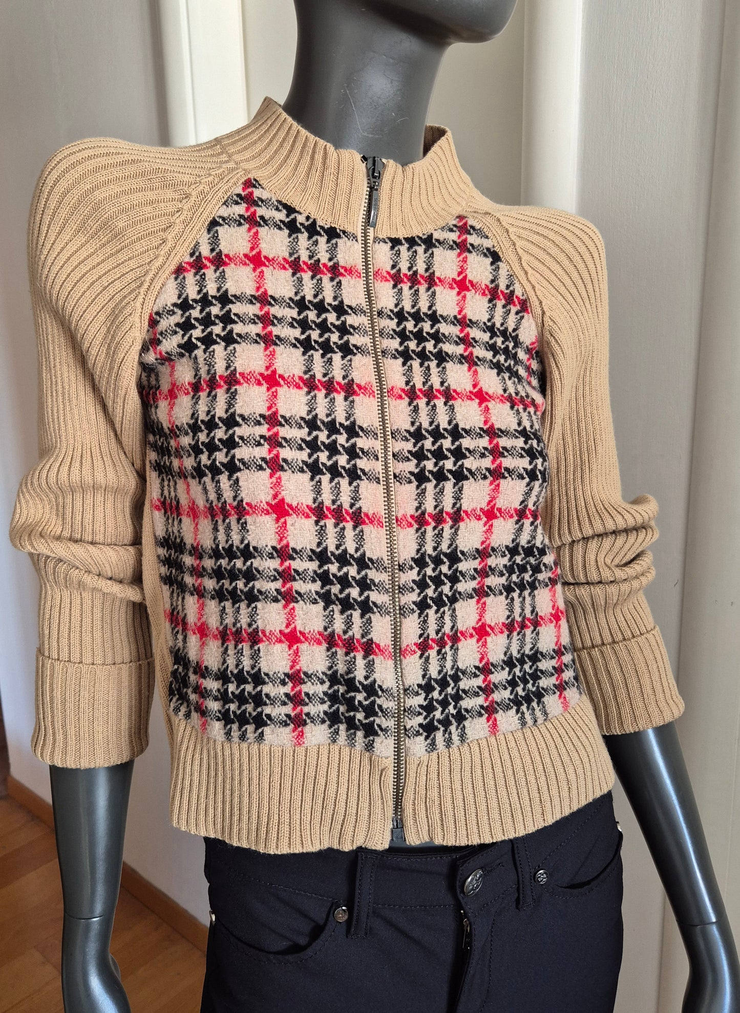 BURBERRY pleteni pulover/jakna