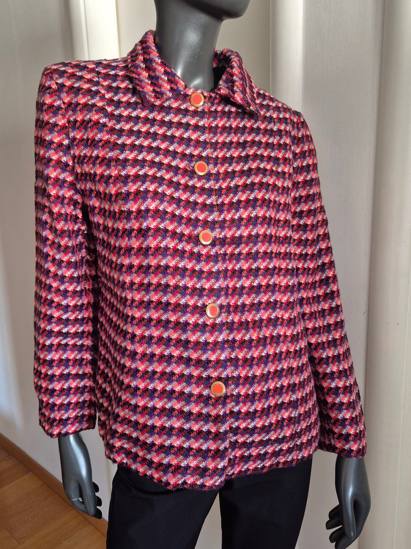 very vintage tweed jakna, vuna