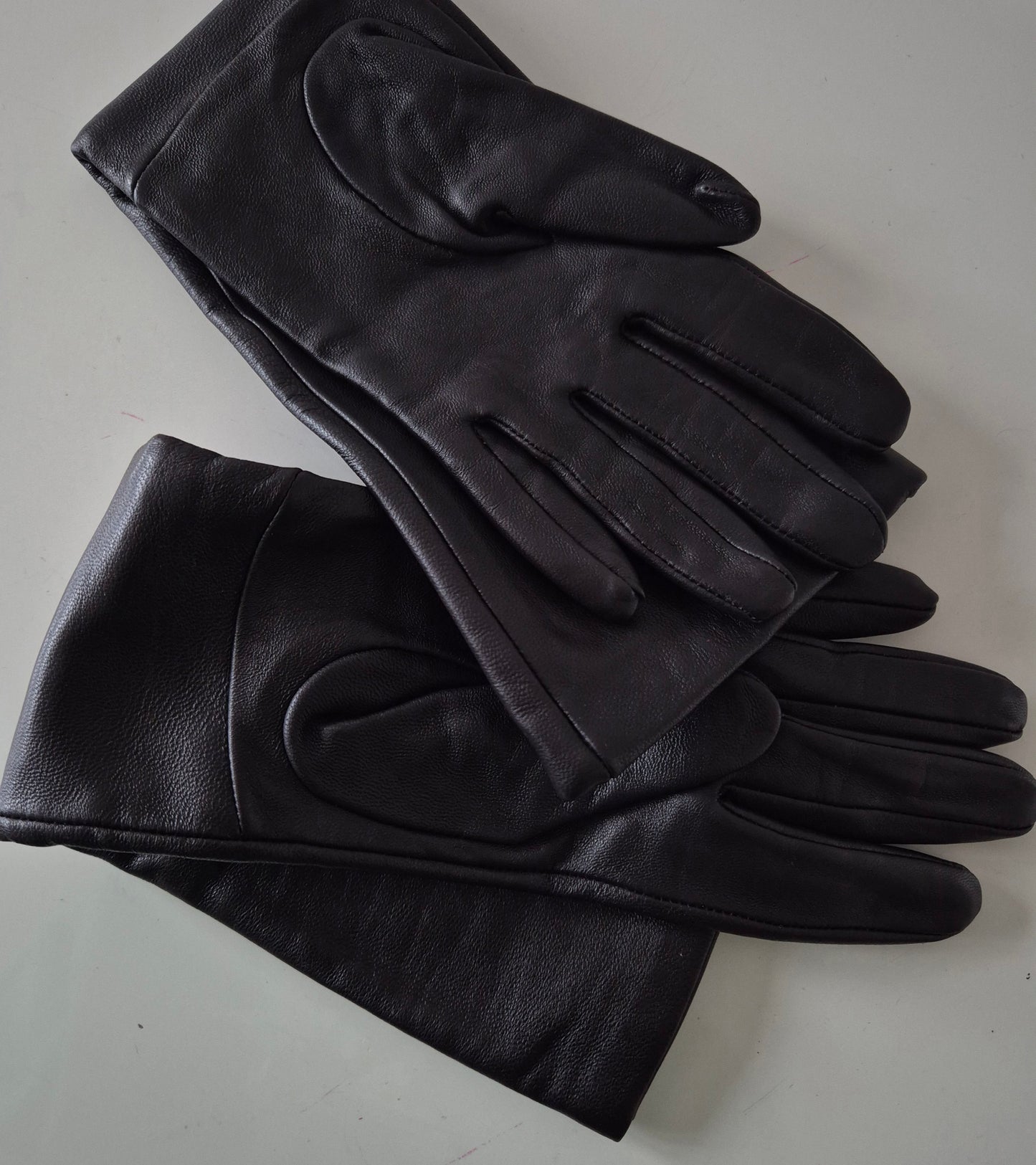 COS duge tamnosmeđe kožne rukavice, nove