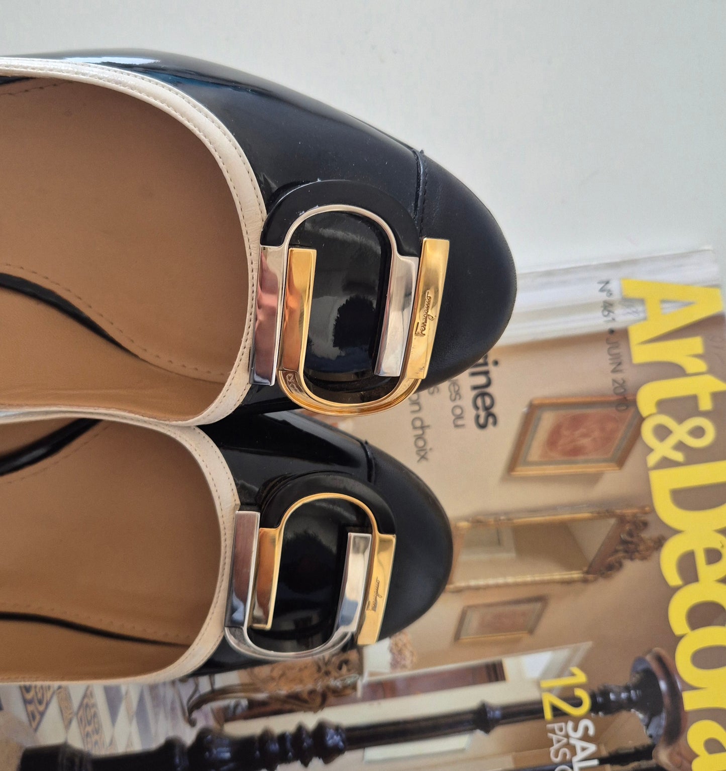 SALVATORE FERRAGAMO cipele, lak koža
