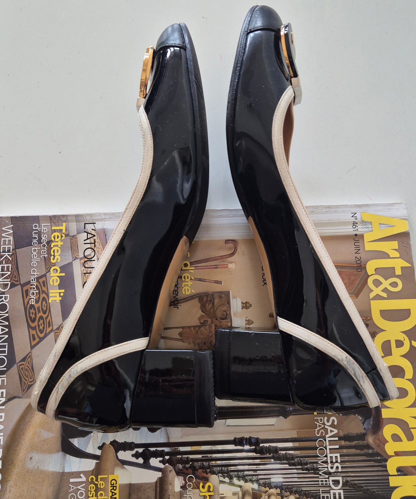 SALVATORE FERRAGAMO cipele, lak koža