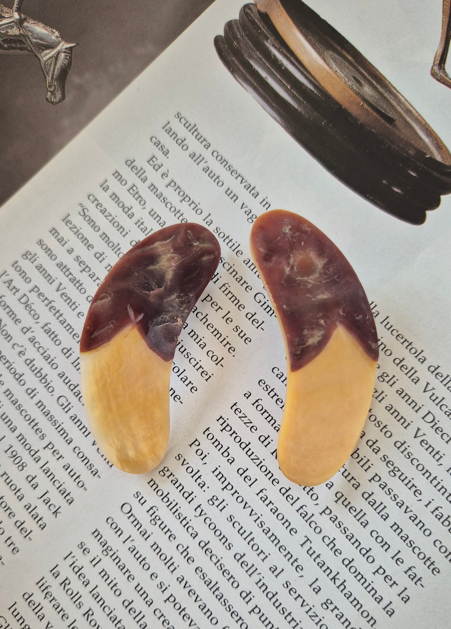 naušnice/klipse od sedefa, nove