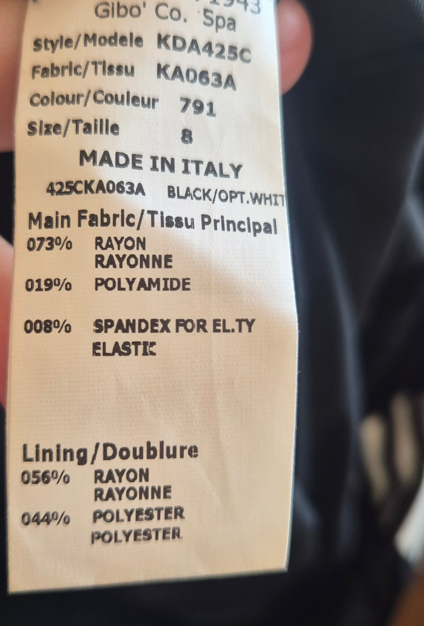 MICHAEL KORS crno-bijela haljina