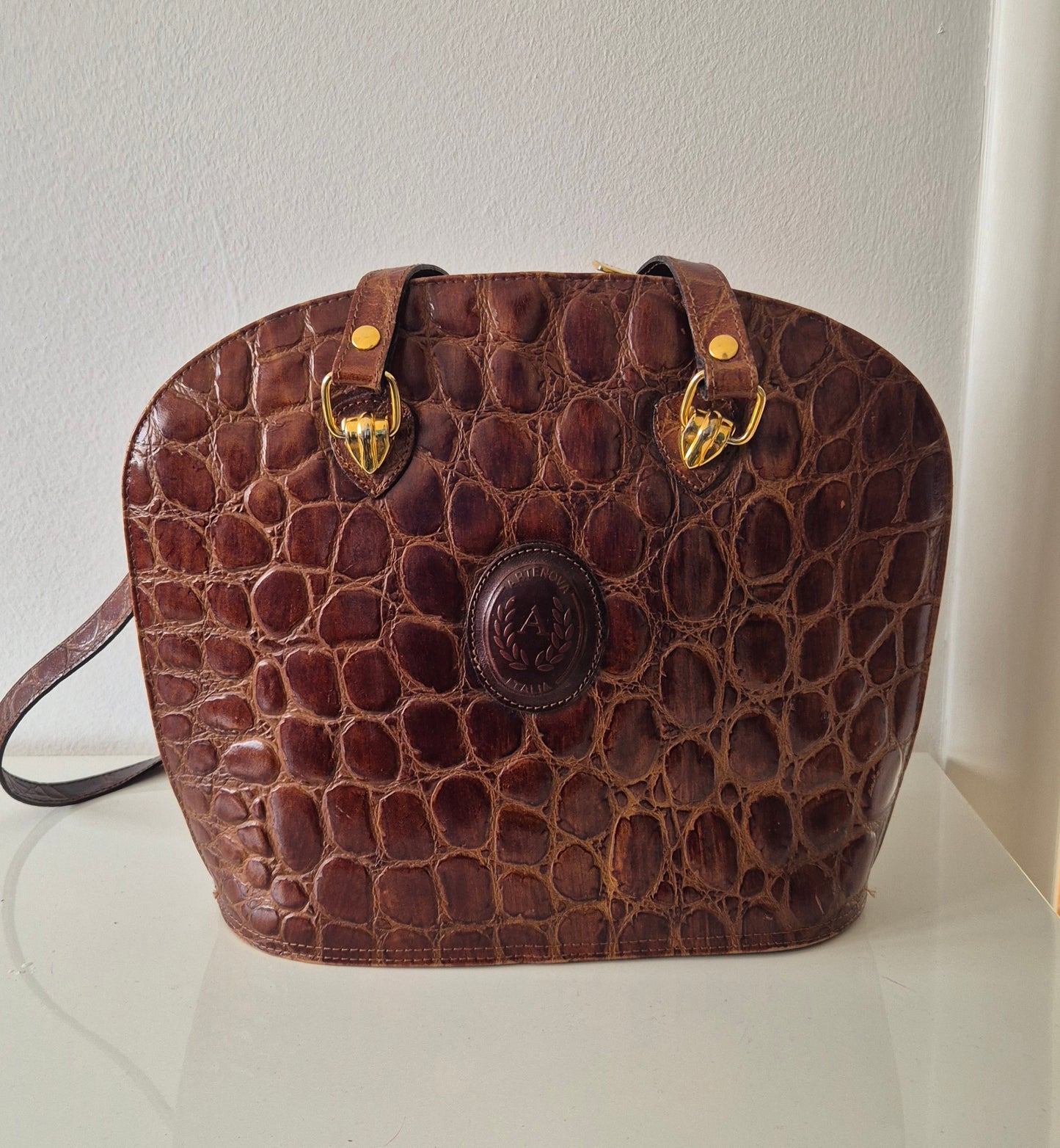 ARTENOVA vintage talijanska kožna torba