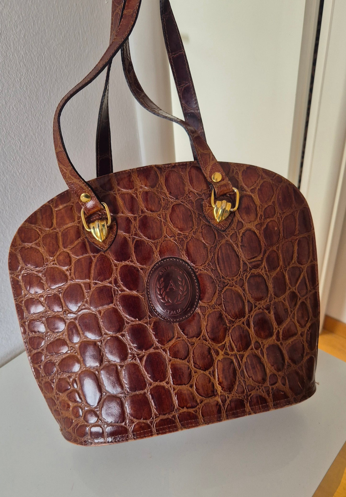 ARTENOVA vintage talijanska kožna torba