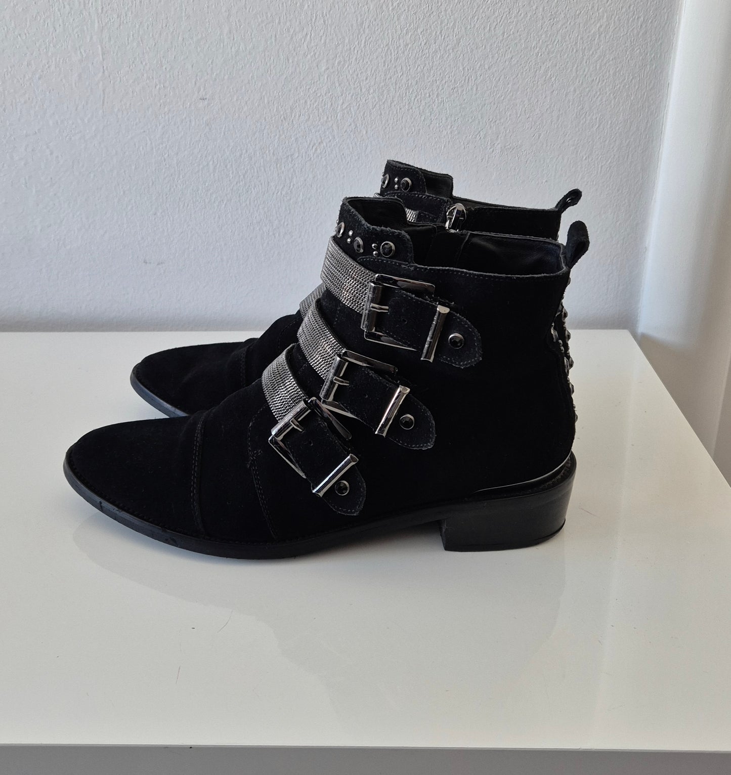 ALMA EN PENA čizme, brušena koža, 39/39.5