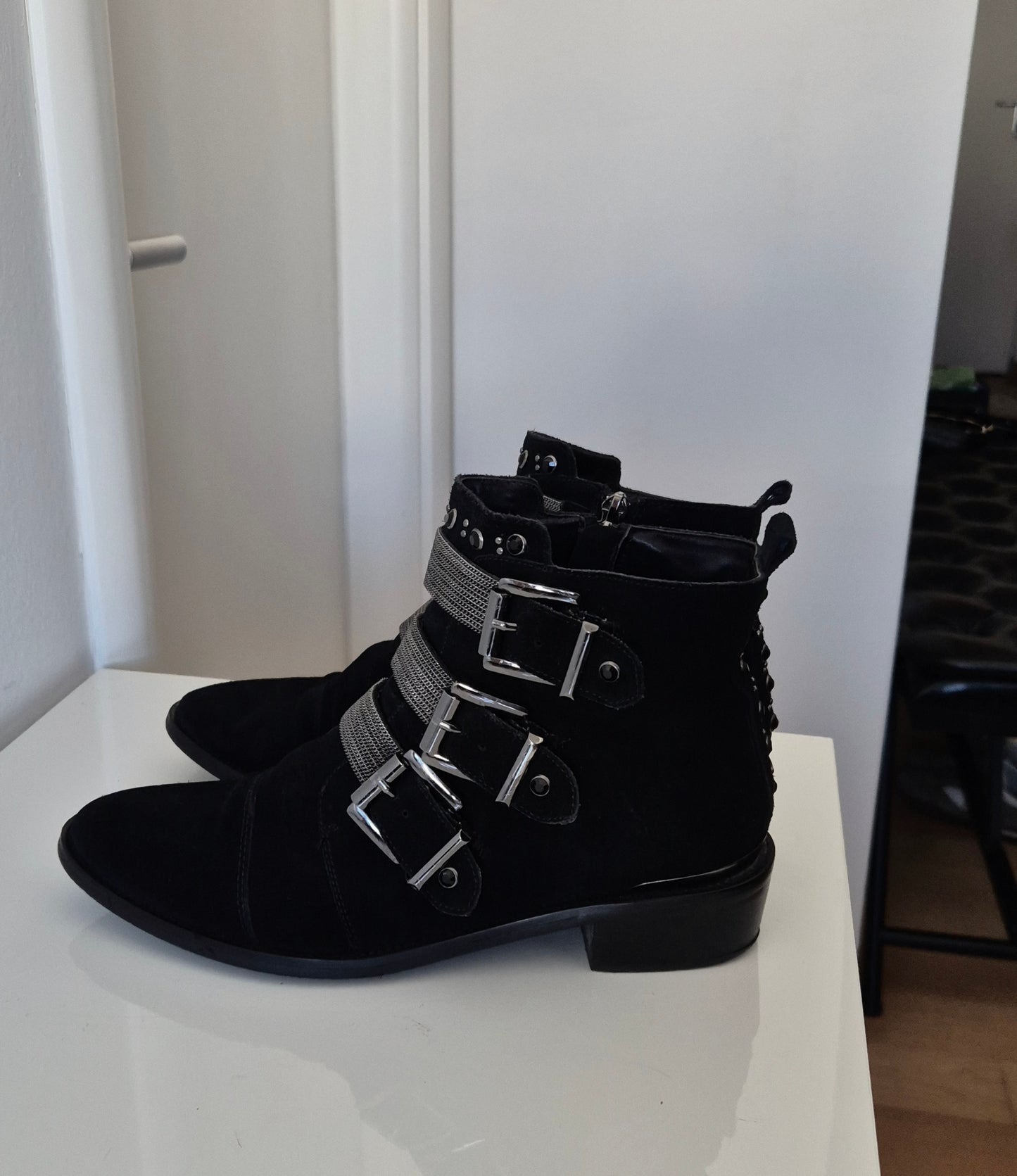 ALMA EN PENA čizme, brušena koža, 39/39.5