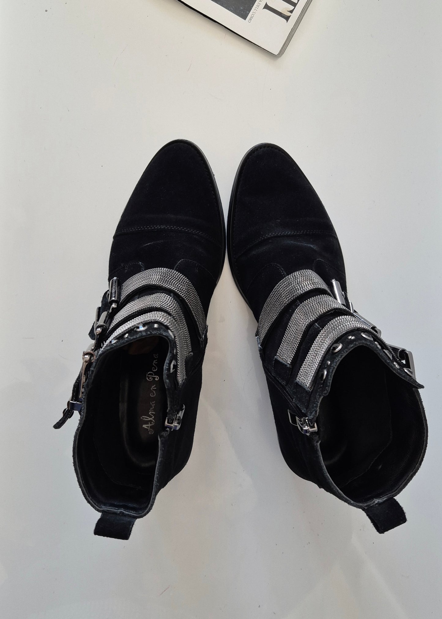 ALMA EN PENA čizme, brušena koža, 39/39.5