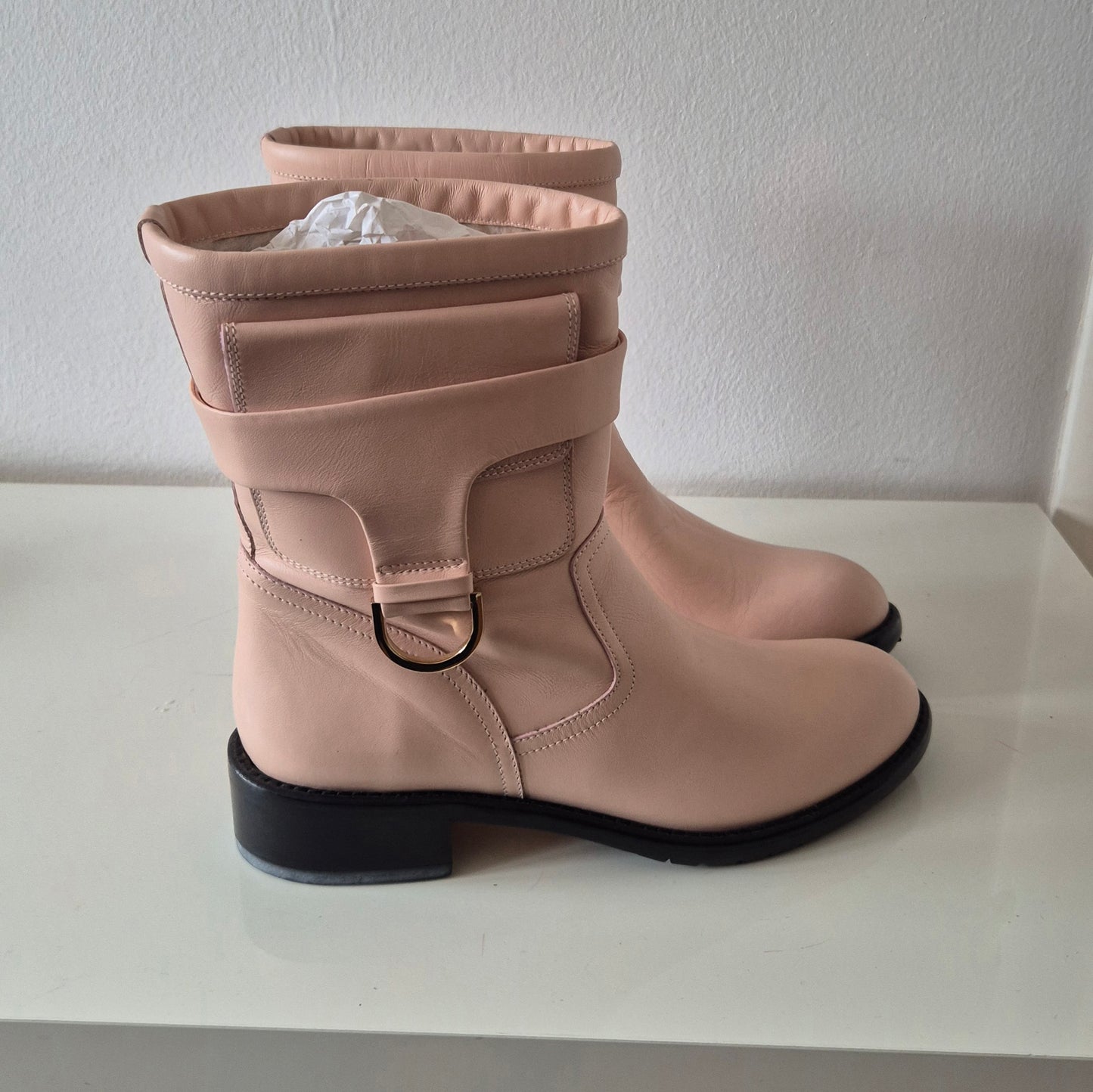 VALENTINO ružičaste čizme, koža, 38, nove