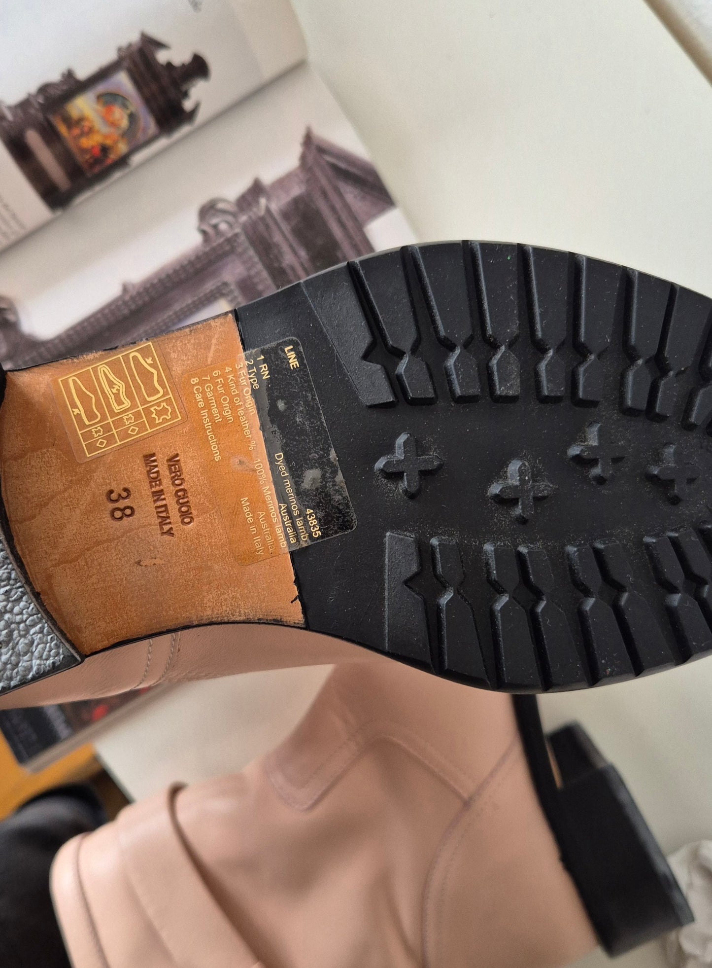 VALENTINO ružičaste čizme, koža, 38, nove