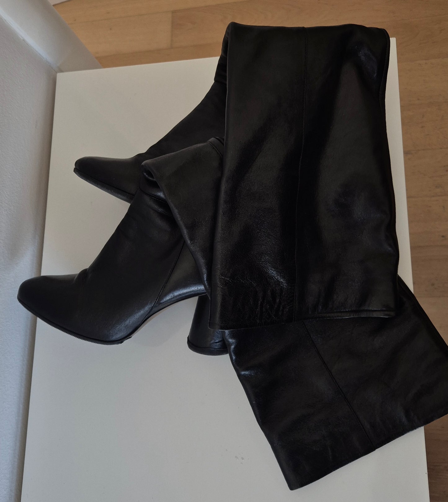 MARELLA visoke čizme, koža, 39