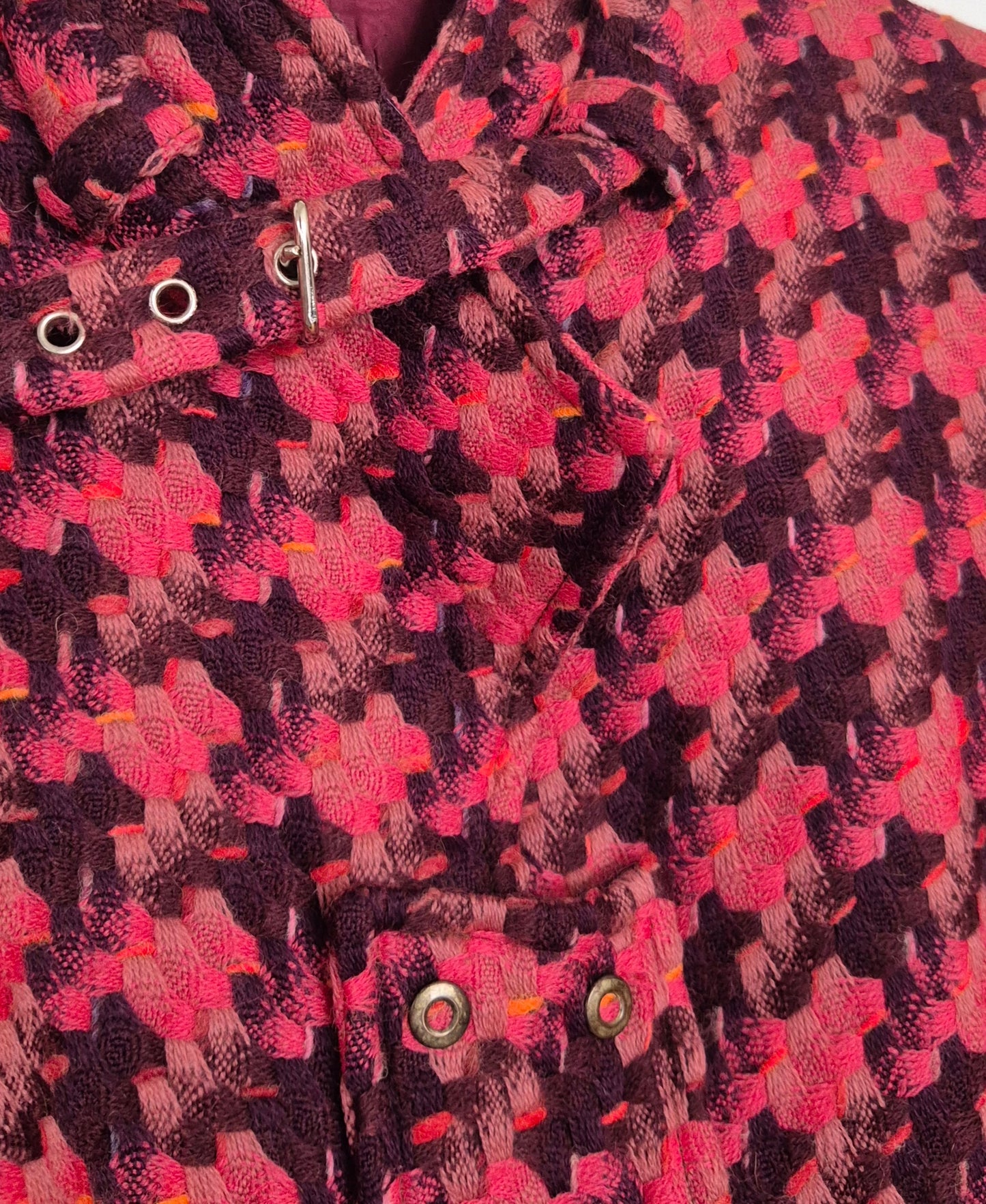 vintage tweed pepita jakna, vuna
