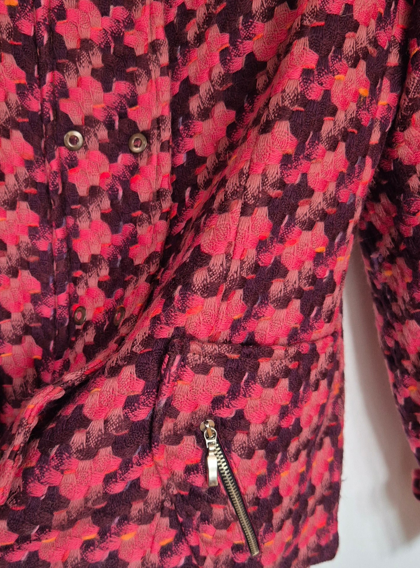 vintage tweed pepita jakna, vuna