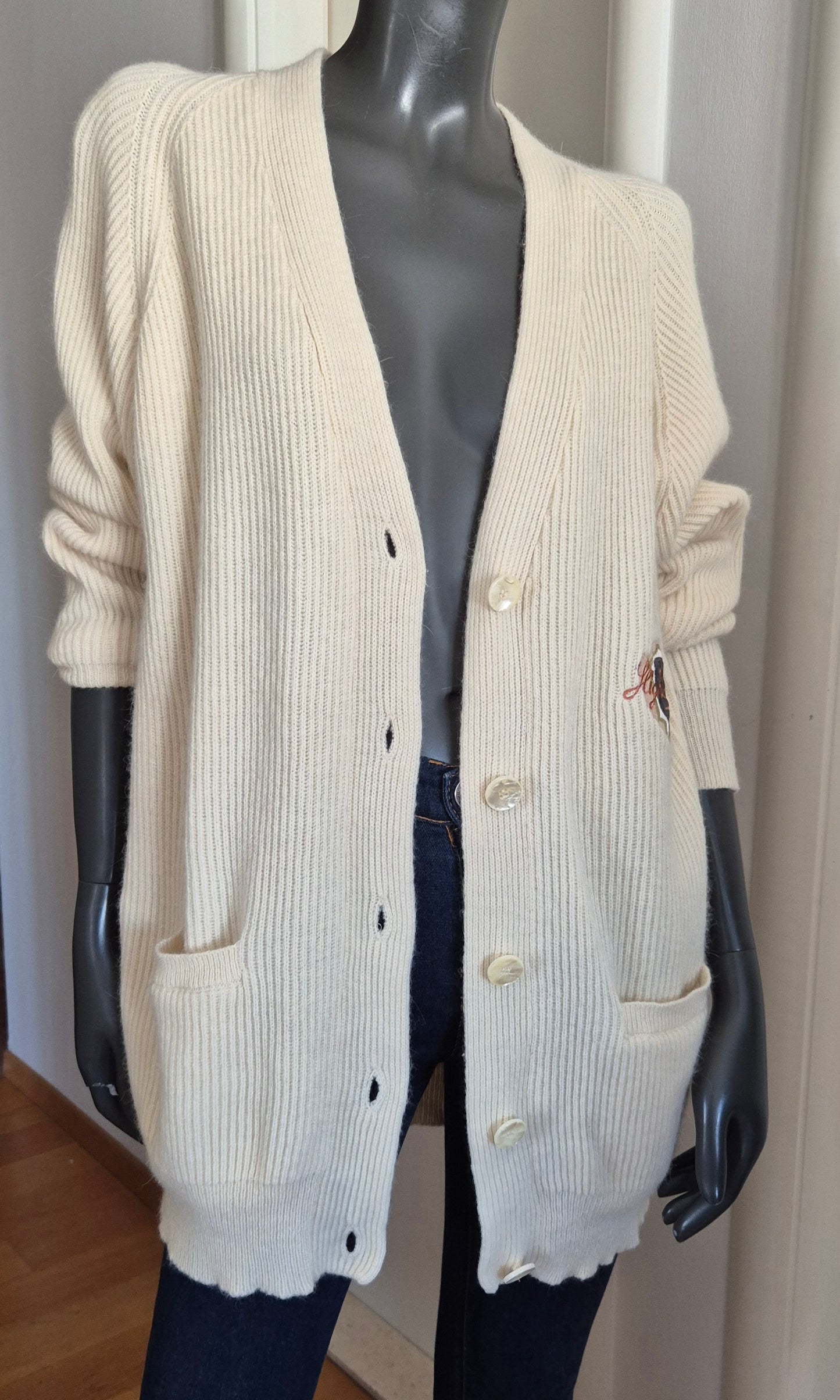 ST. GERMAIN vintage kardigan, vuna i angora