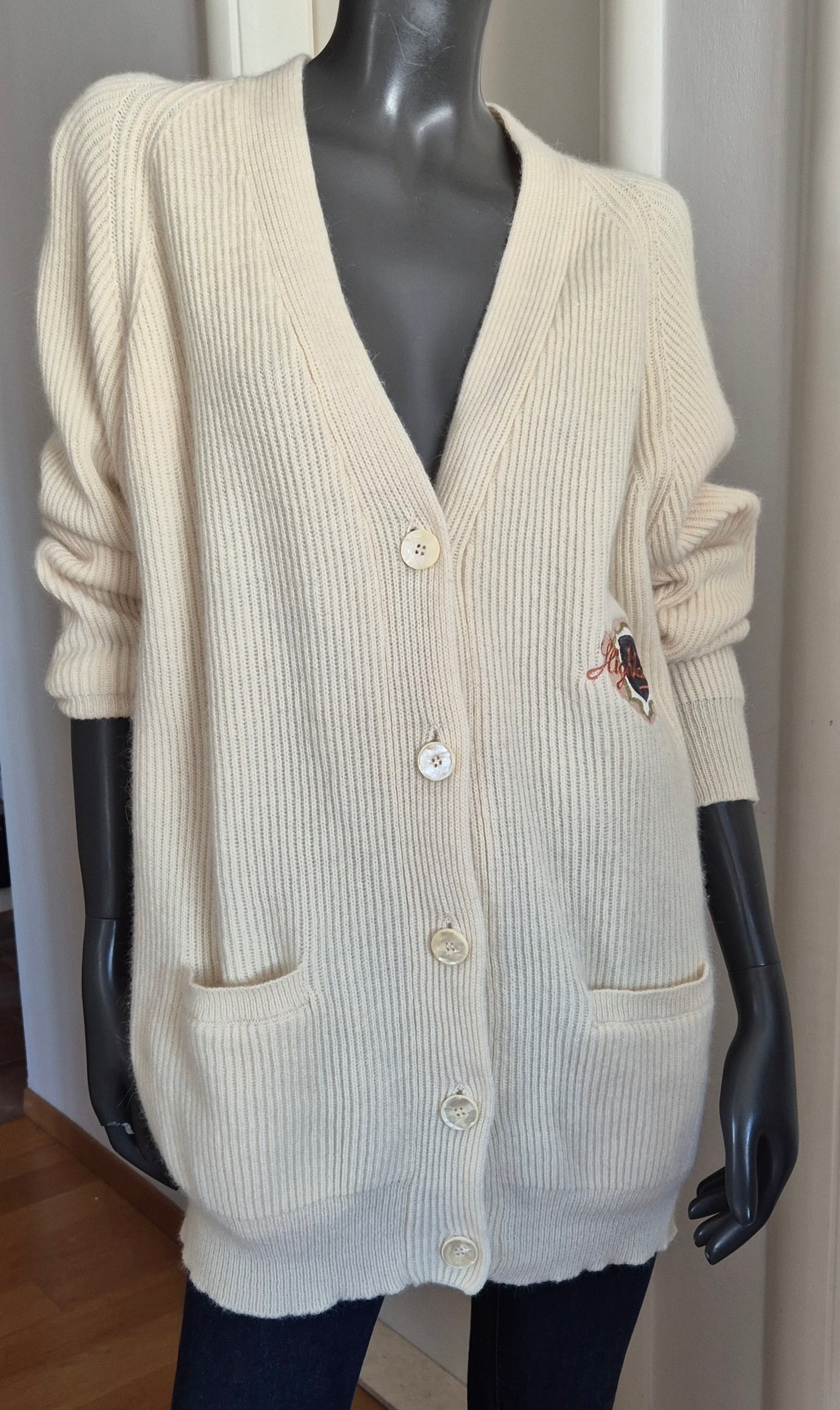 ST. GERMAIN vintage kardigan, vuna i angora