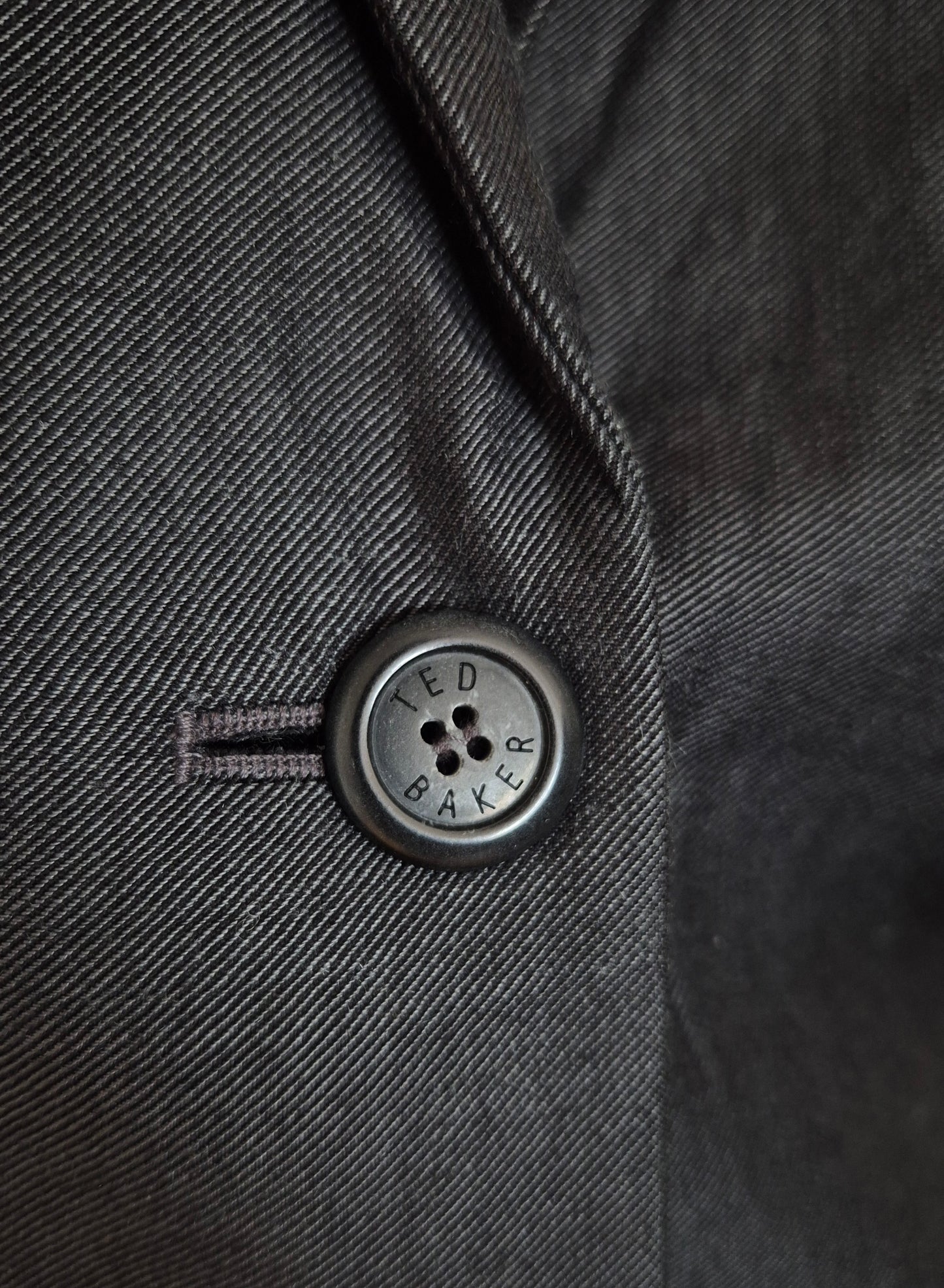 TED BAKER tamnosivi prsluk, vuna i lan, nov