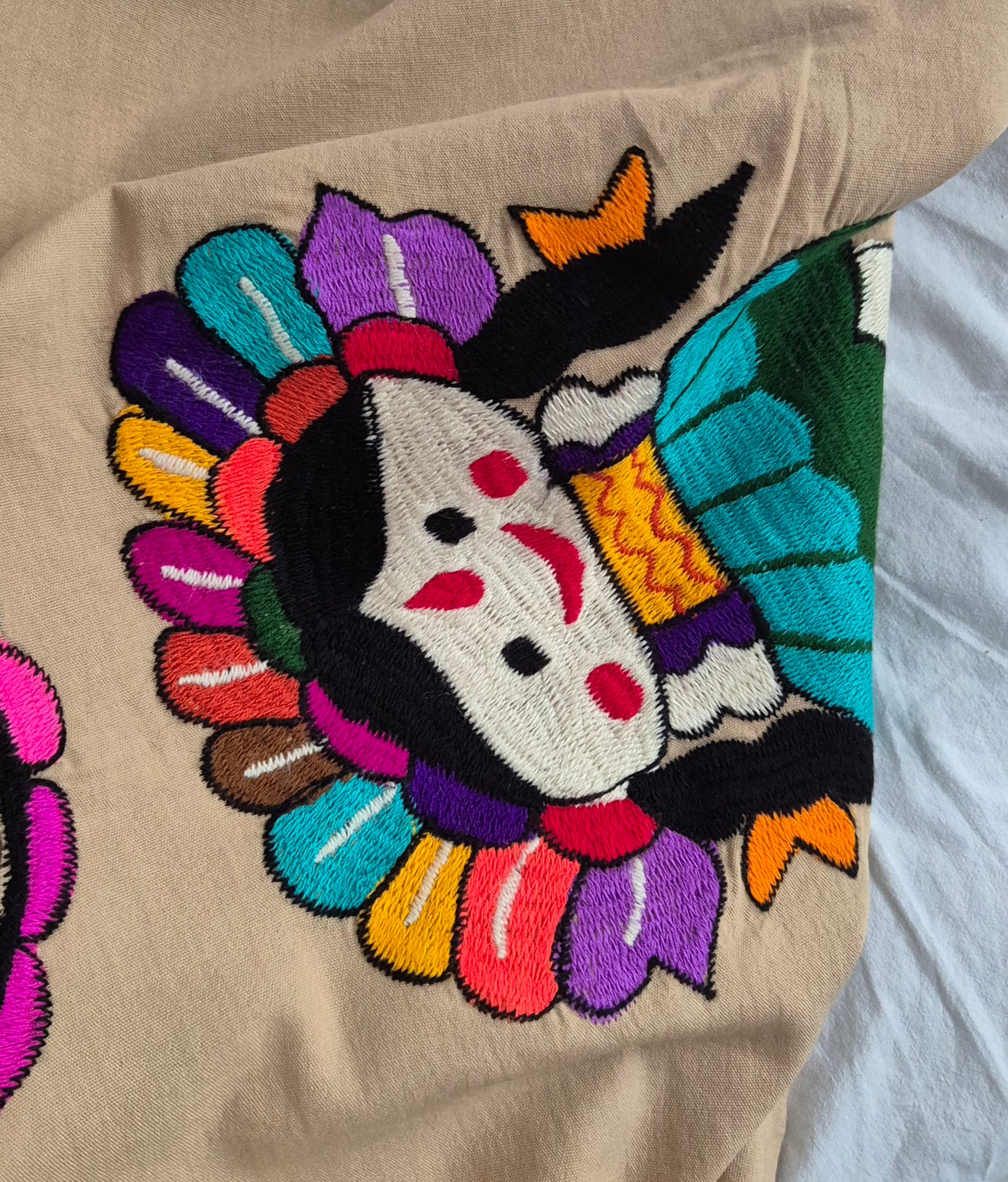 vintage top s vezom, ručni rad