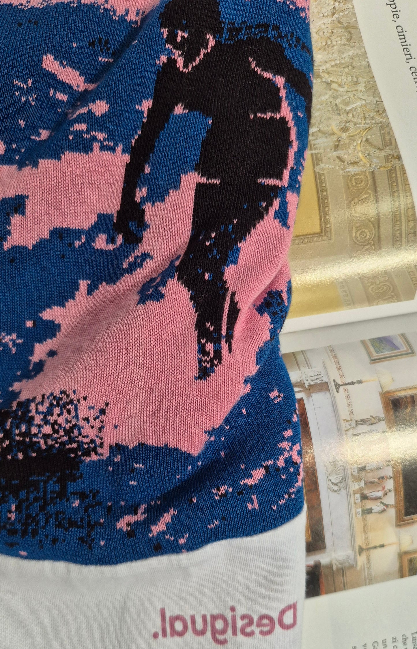 DESIGUAL T-shirt, pamuk i knit 👌
