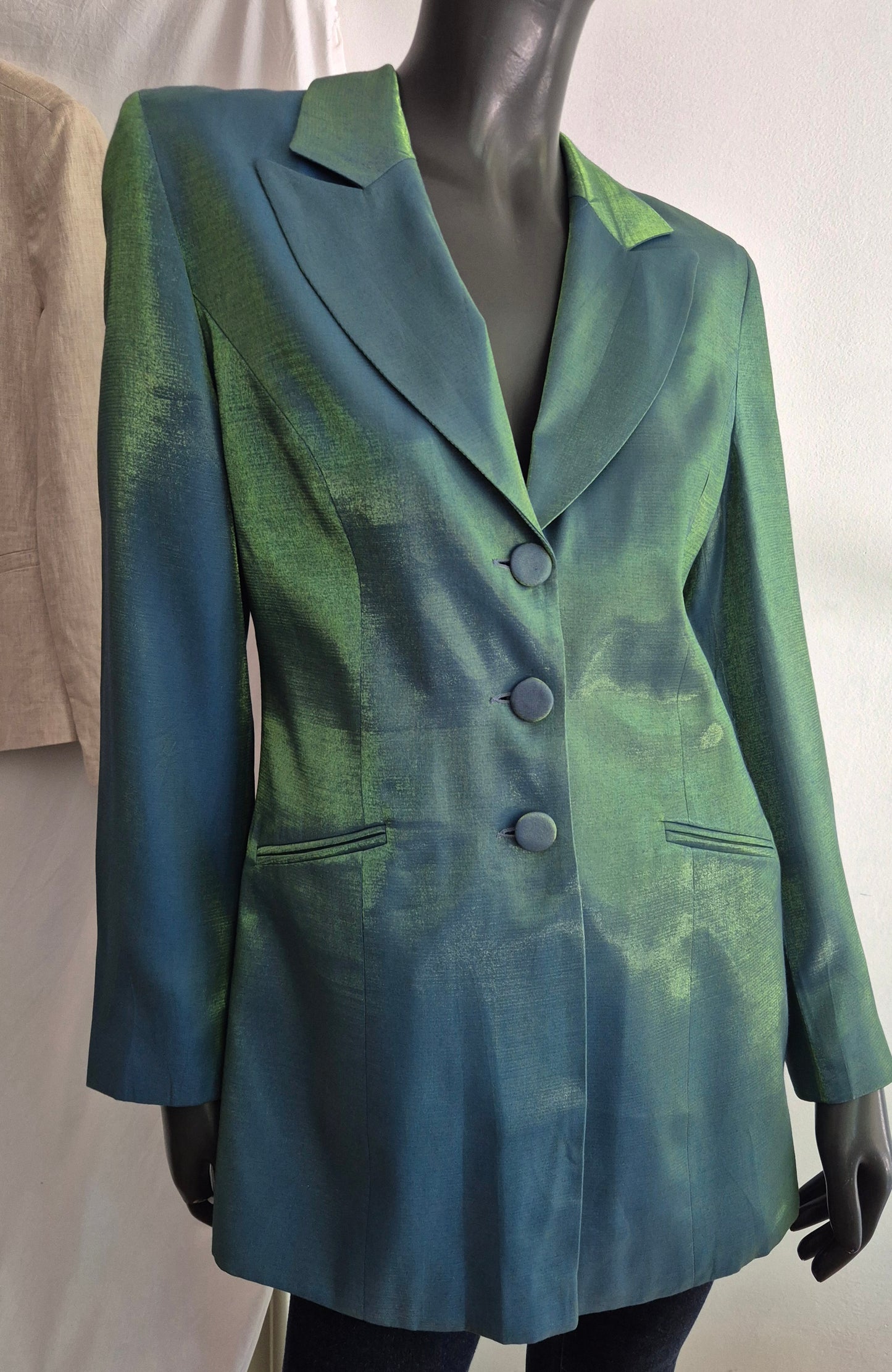 90s vintage presijavajući blejzer, nov