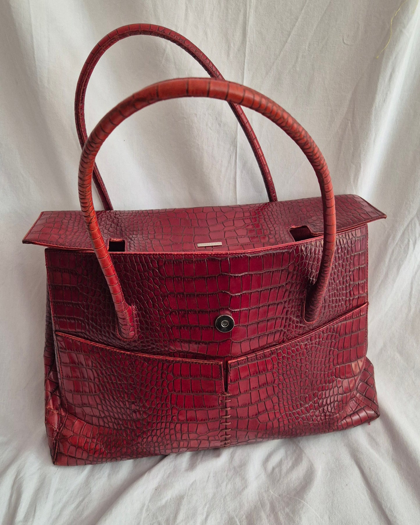 GALKO burgundy torba, koža