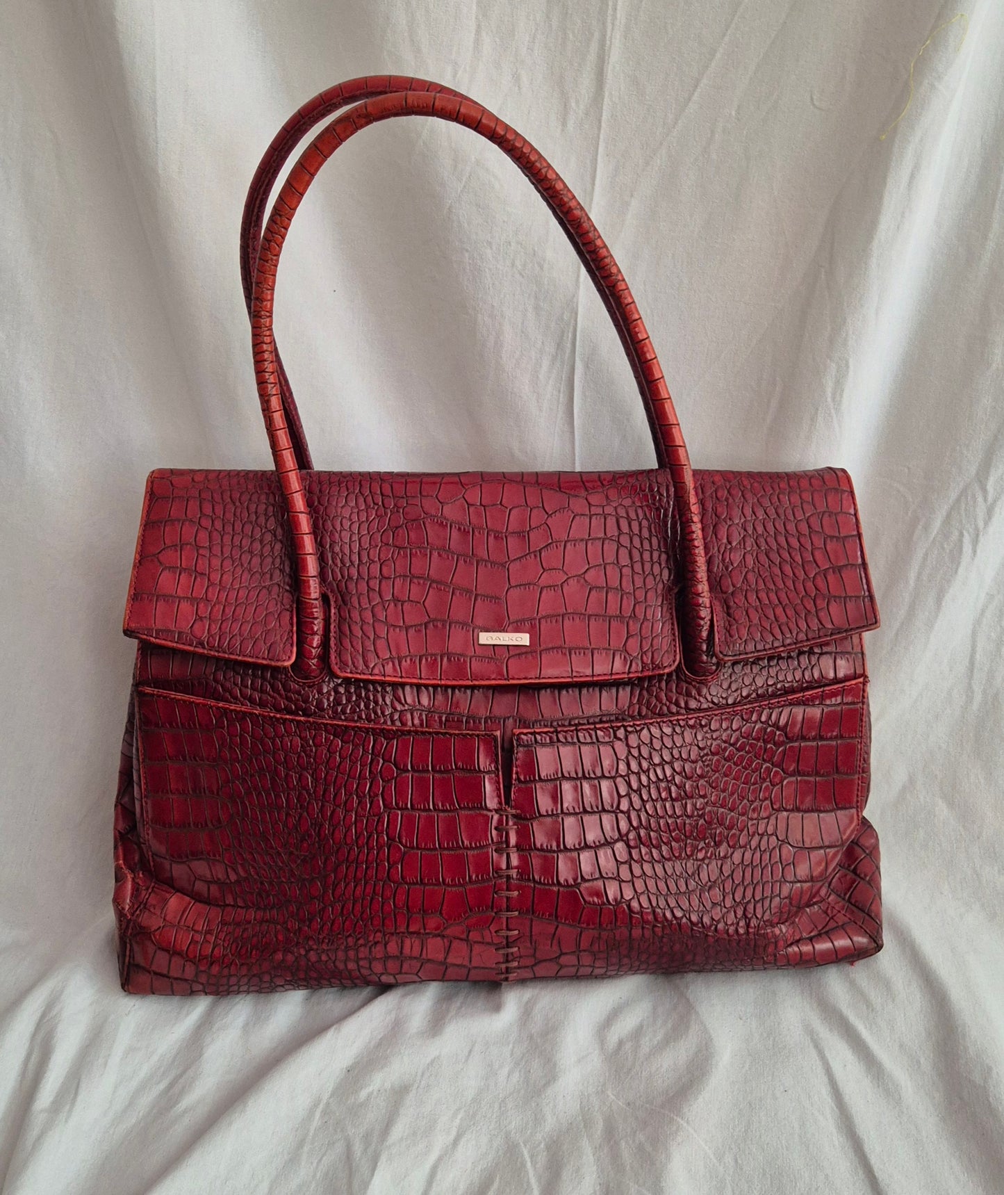 GALKO burgundy torba, koža