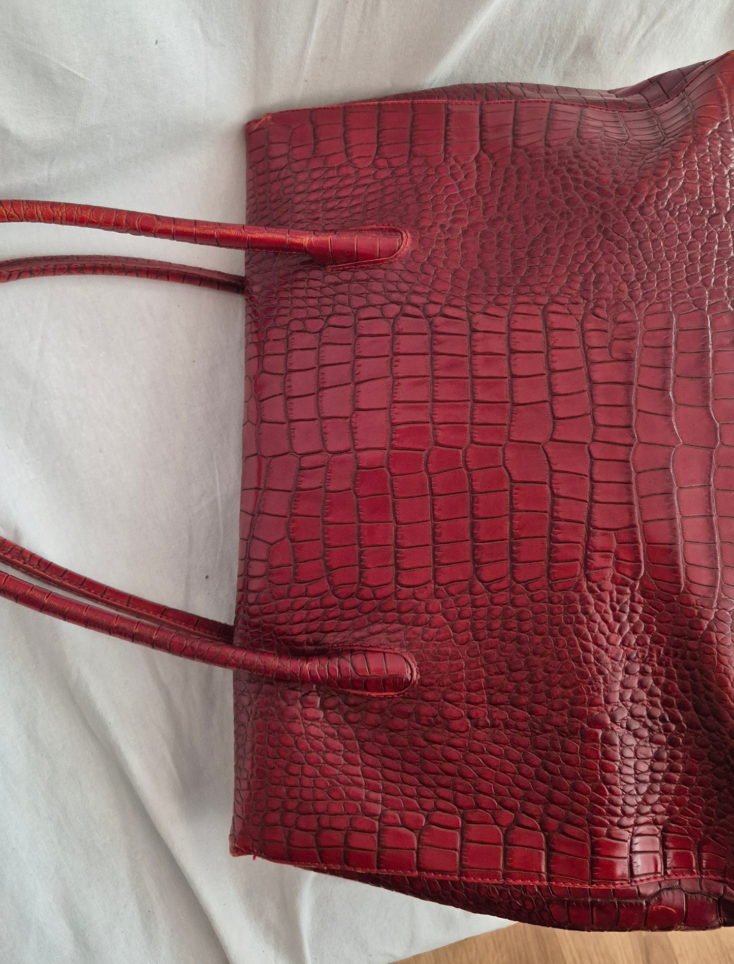 GALKO burgundy torba, koža