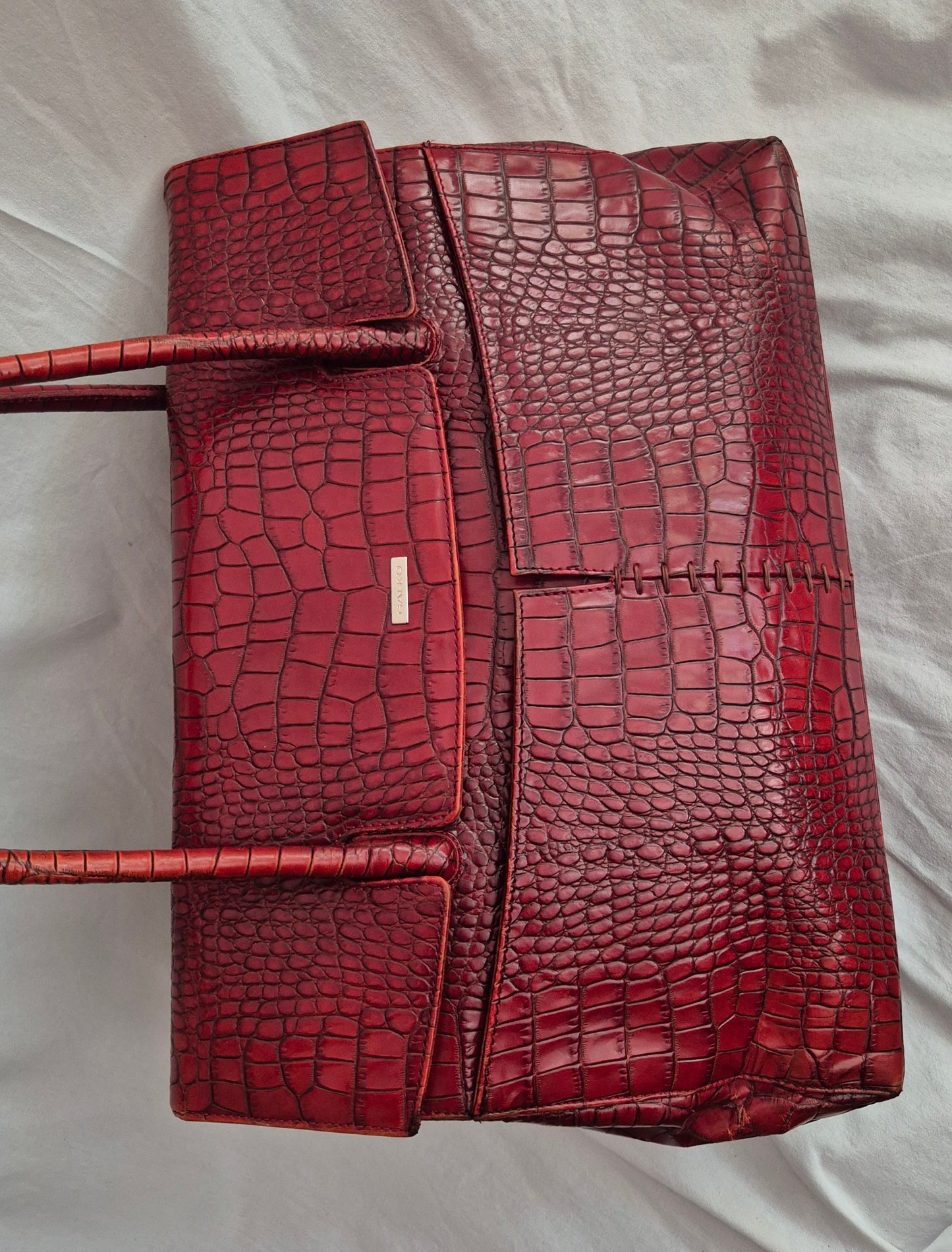 GALKO burgundy torba, koža